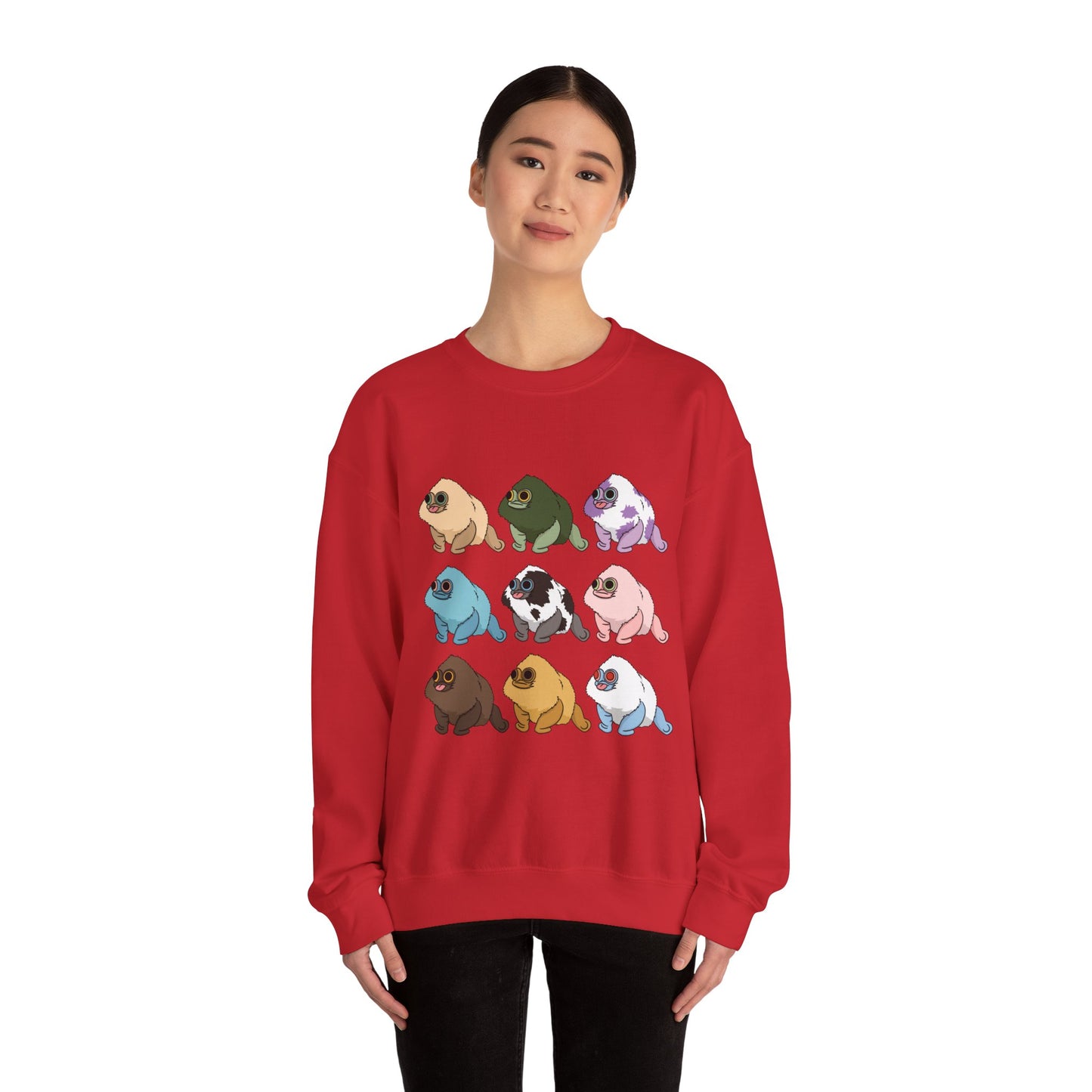 Squirby Colors -Adult Crewneck Sweatshirt