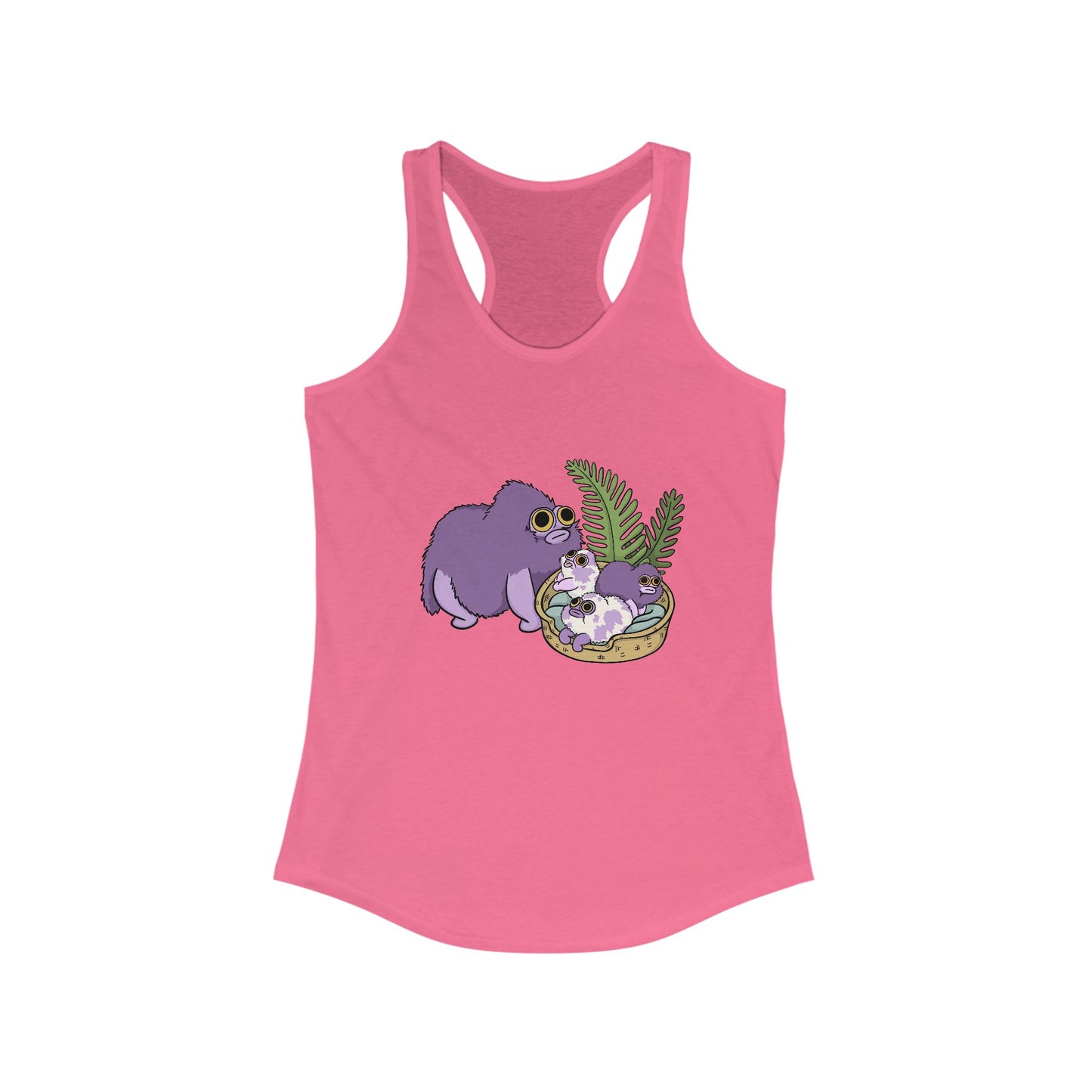 Squirby and Babies Women's Racerback Tank