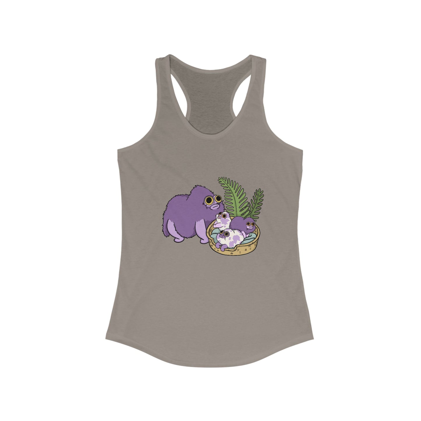 Squirby and Babies Women's Racerback Tank