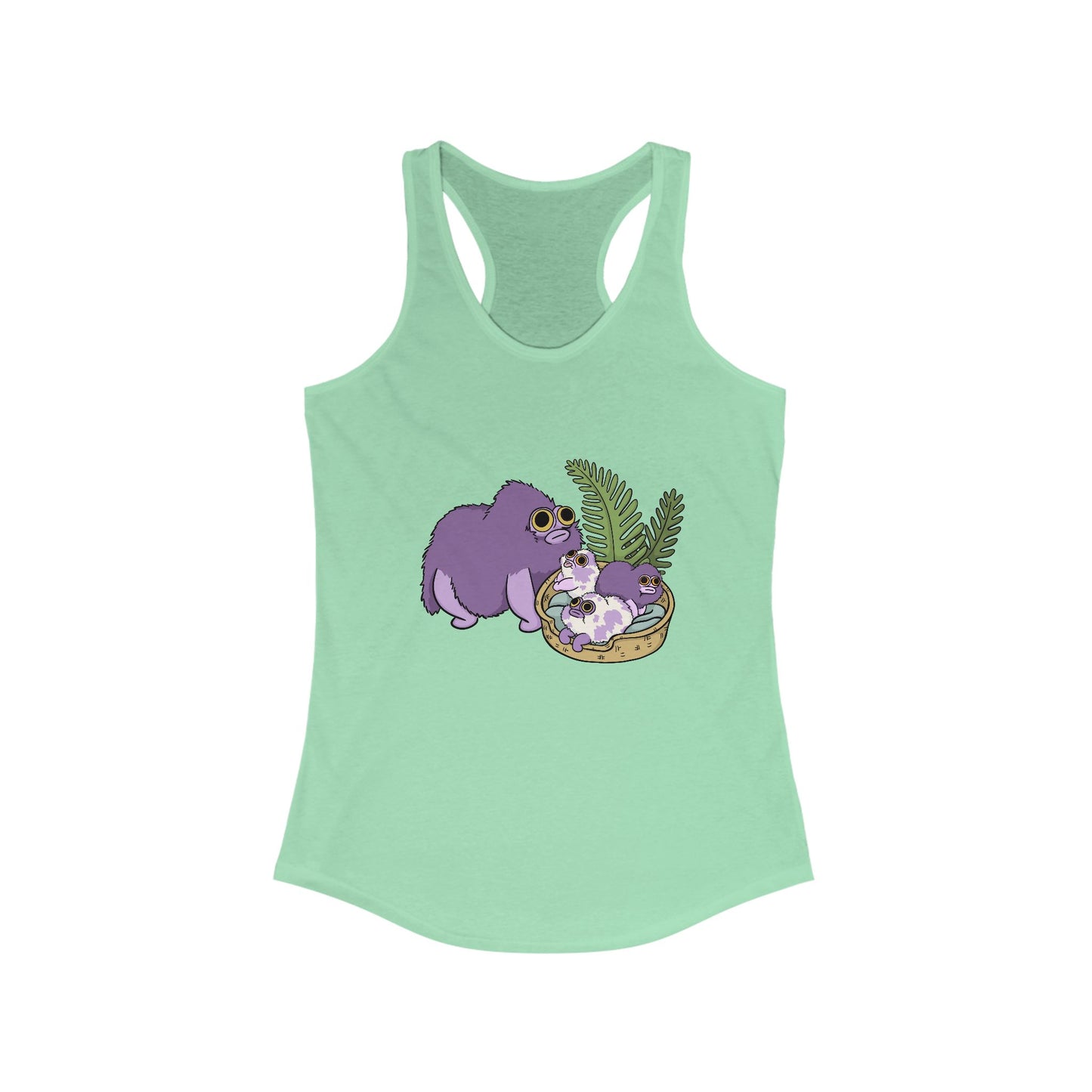 Squirby and Babies Women's Racerback Tank