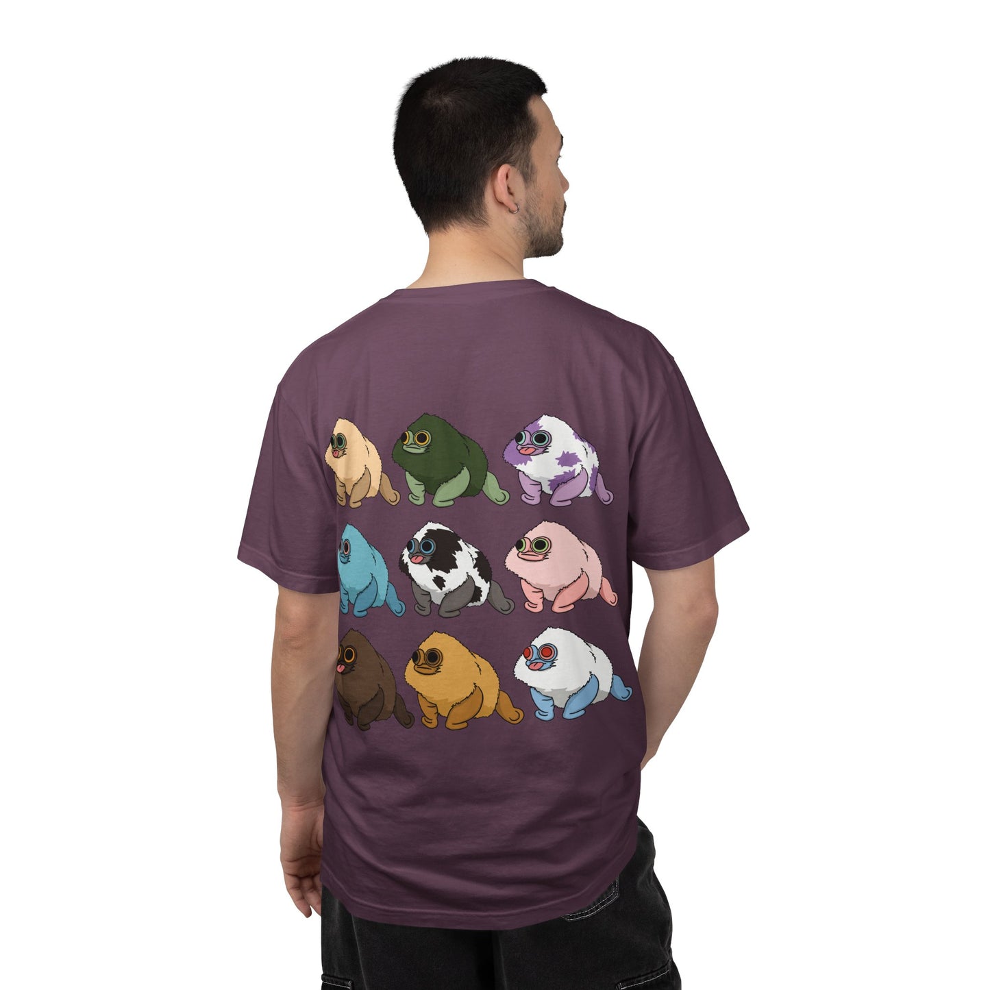 Squirby Colors and Planet Sploor- two sided T-Shirt - Heavy Weight Cotton