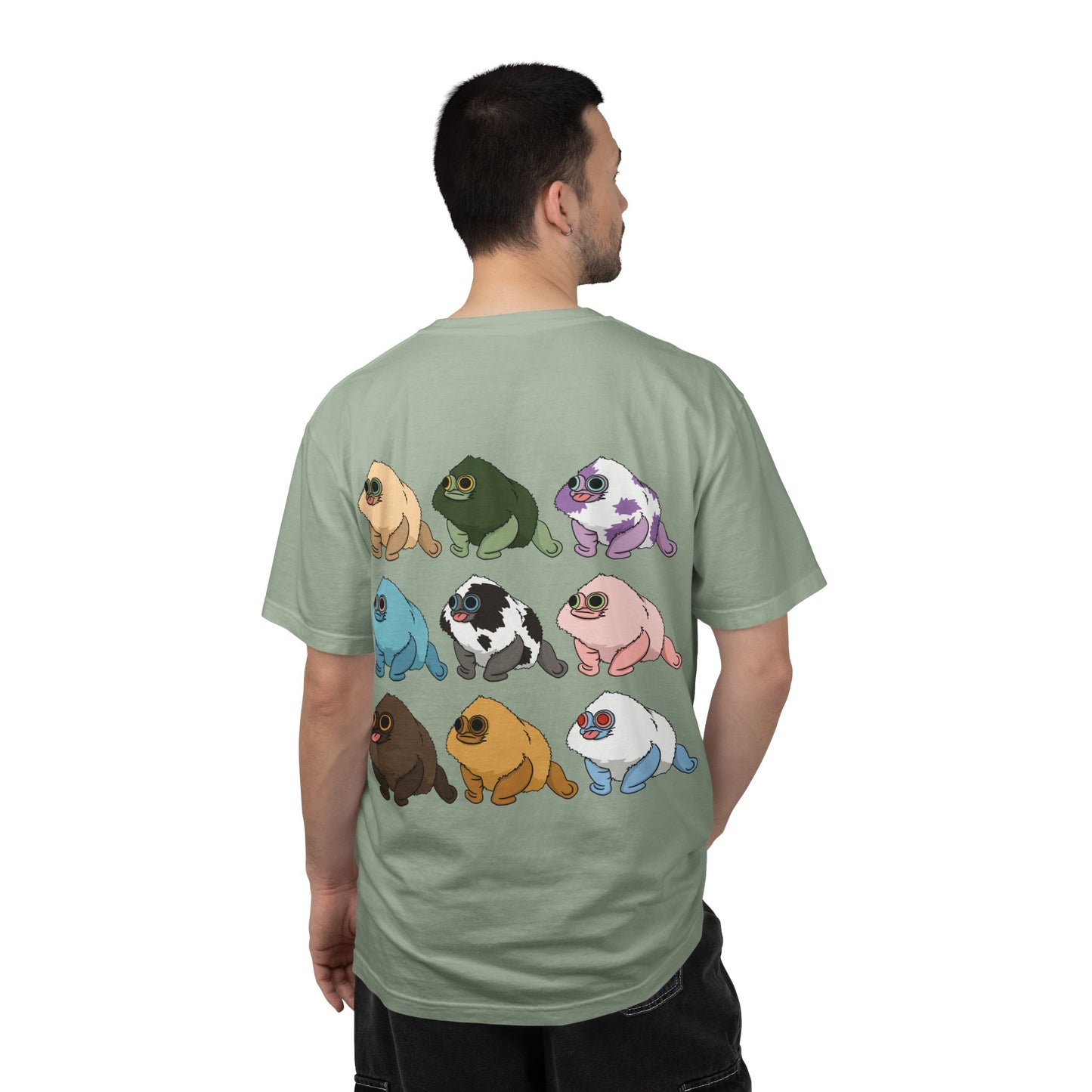 Squirby Colors and Planet Sploor- two sided T-Shirt - Heavy Weight Cotton