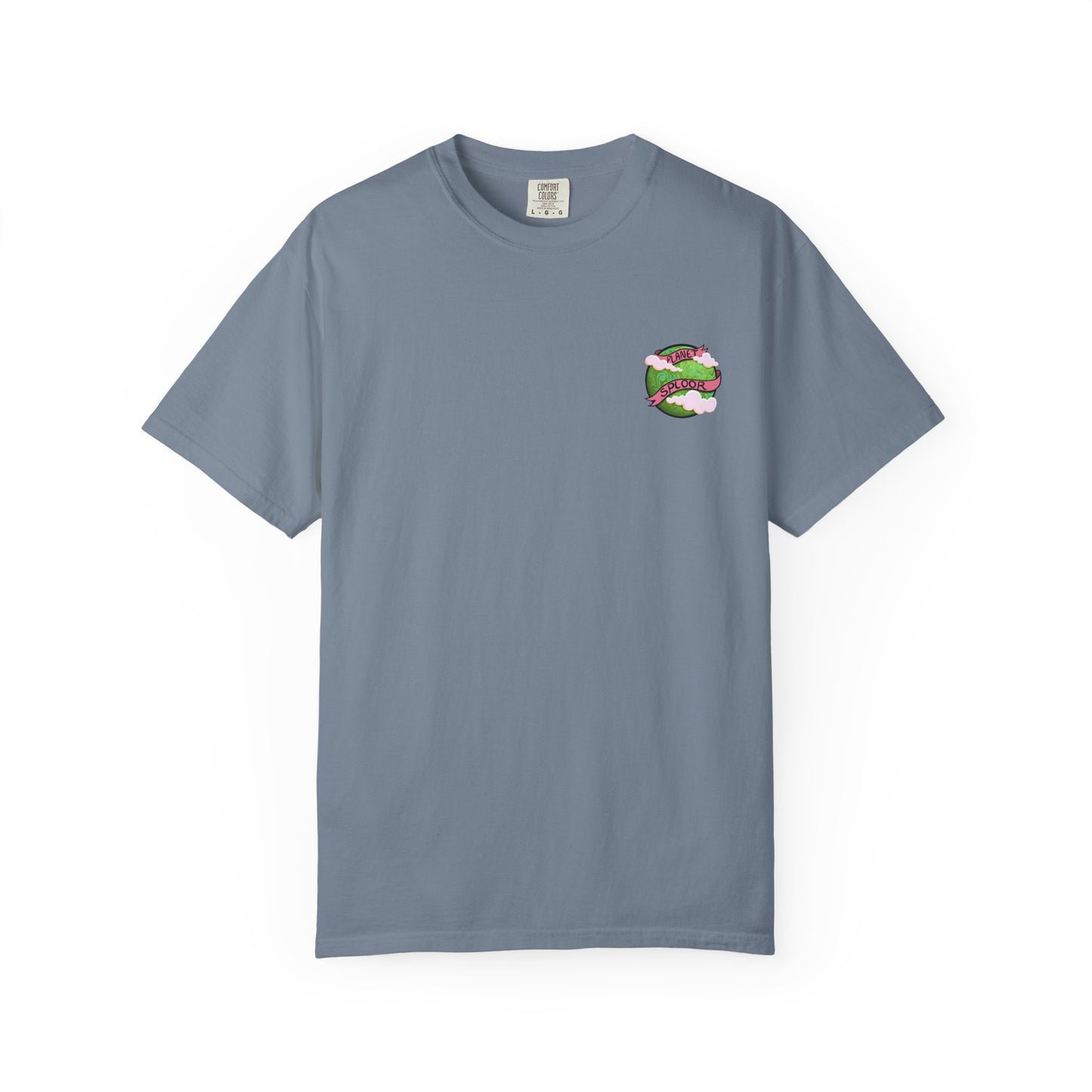 Squirby Colors and Planet Sploor- two sided T-Shirt - Heavy Weight Cotton