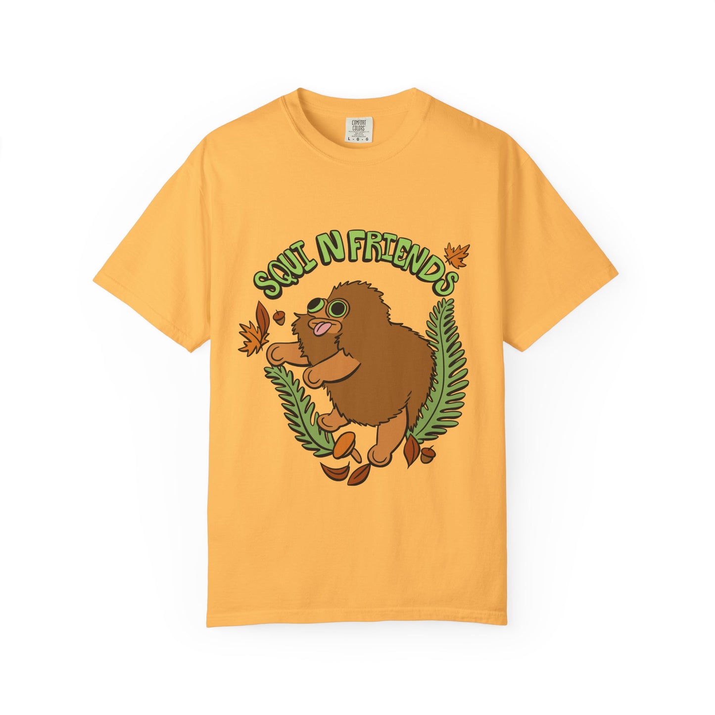 Squi N Friends T-Shirt- Front Design - Heavy Weight Cotton