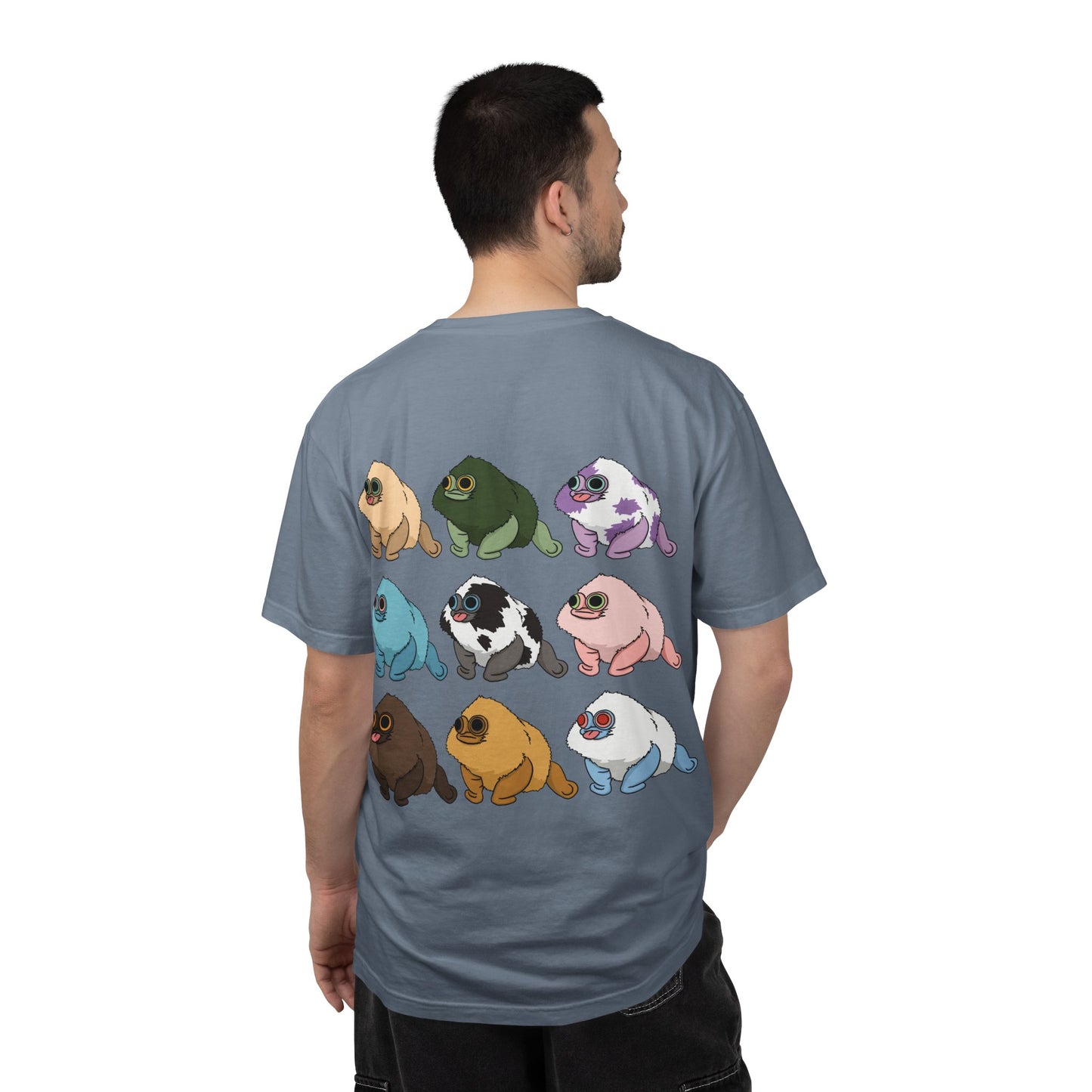 Squirby Colors and Planet Sploor- two sided T-Shirt - Heavy Weight Cotton