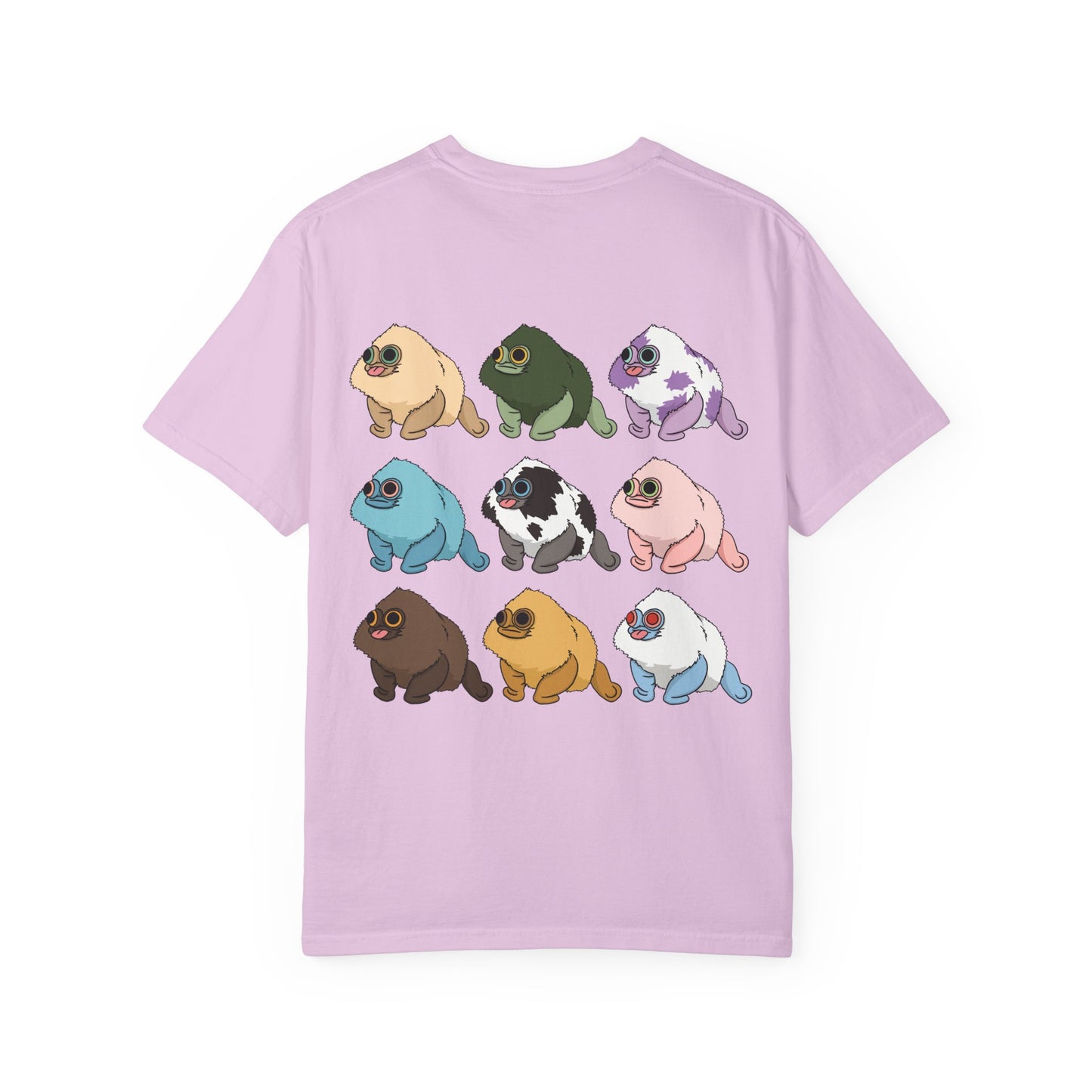 Squirby Colors and Planet Sploor- two sided T-Shirt - Heavy Weight Cotton
