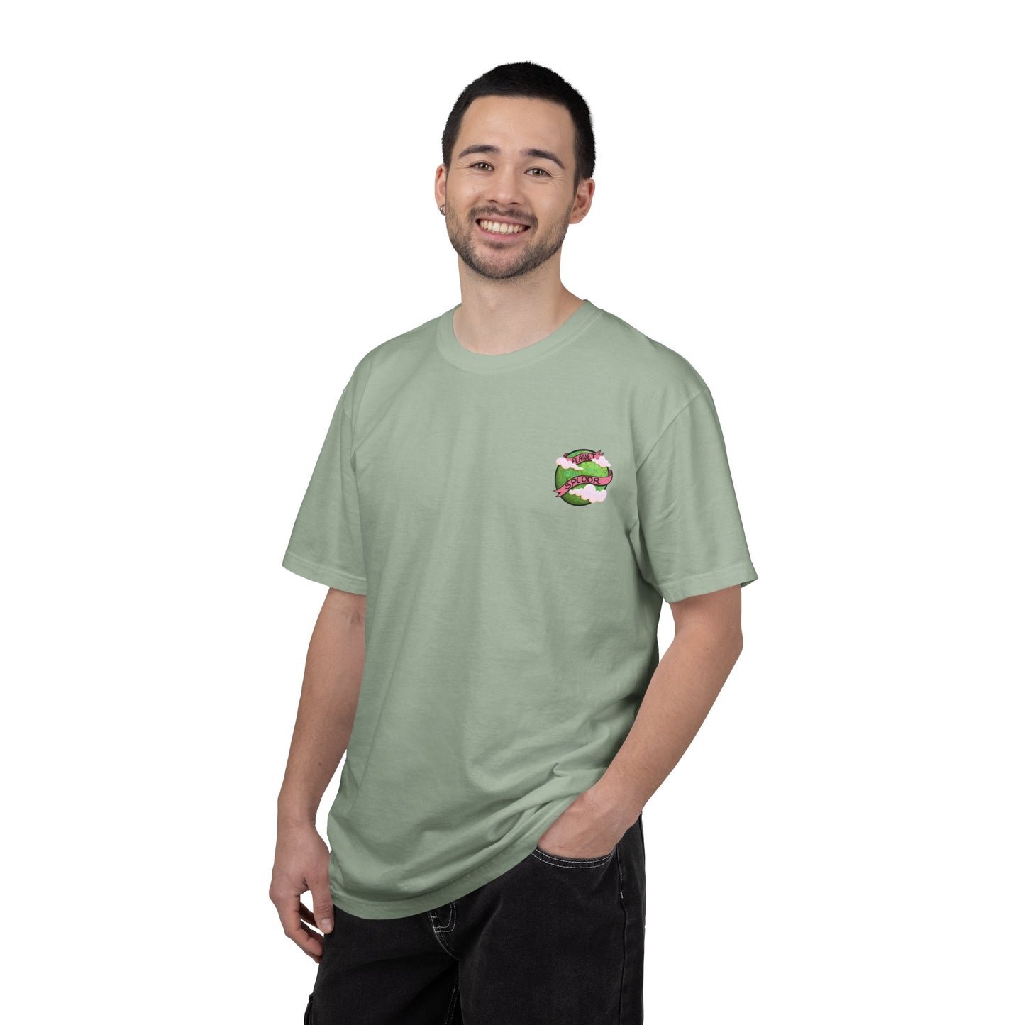 Squirby Colors and Planet Sploor- two sided T-Shirt - Heavy Weight Cotton