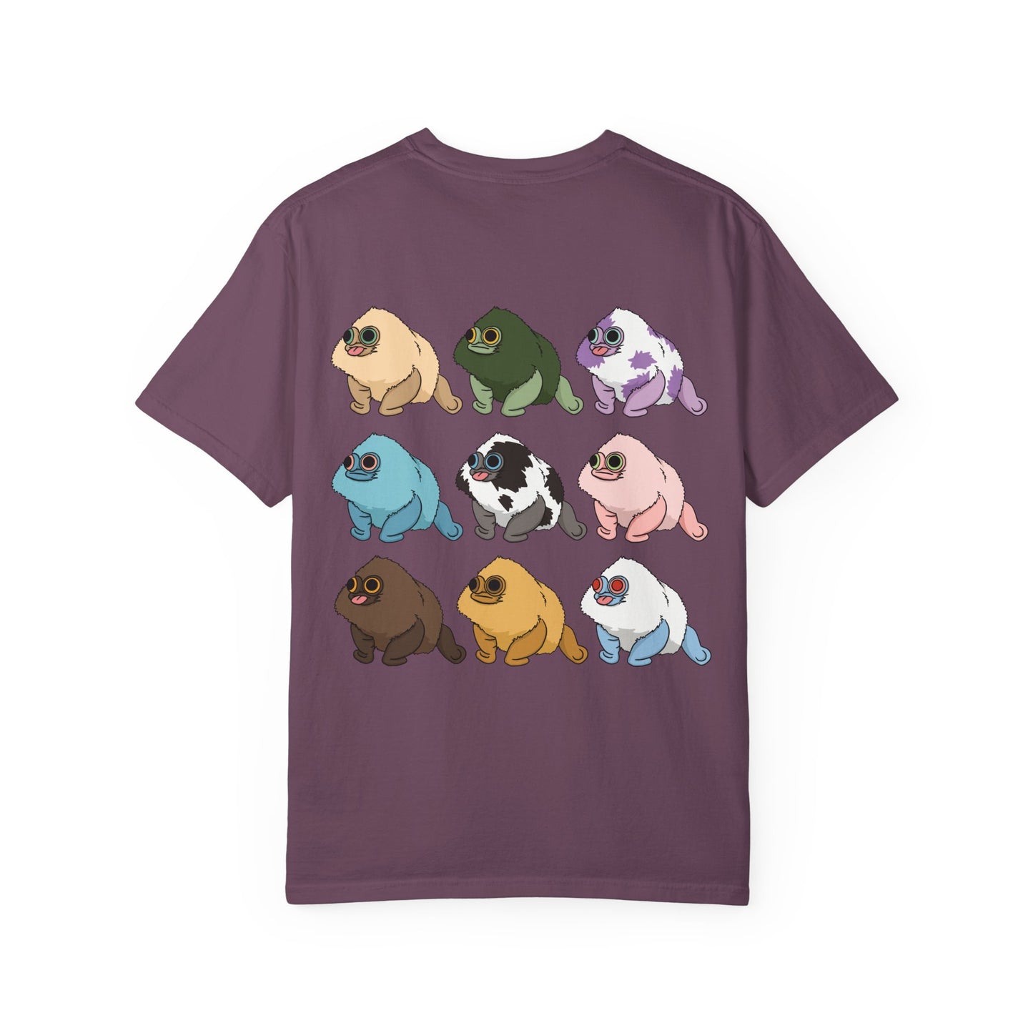 Squirby Colors and Planet Sploor- two sided T-Shirt - Heavy Weight Cotton