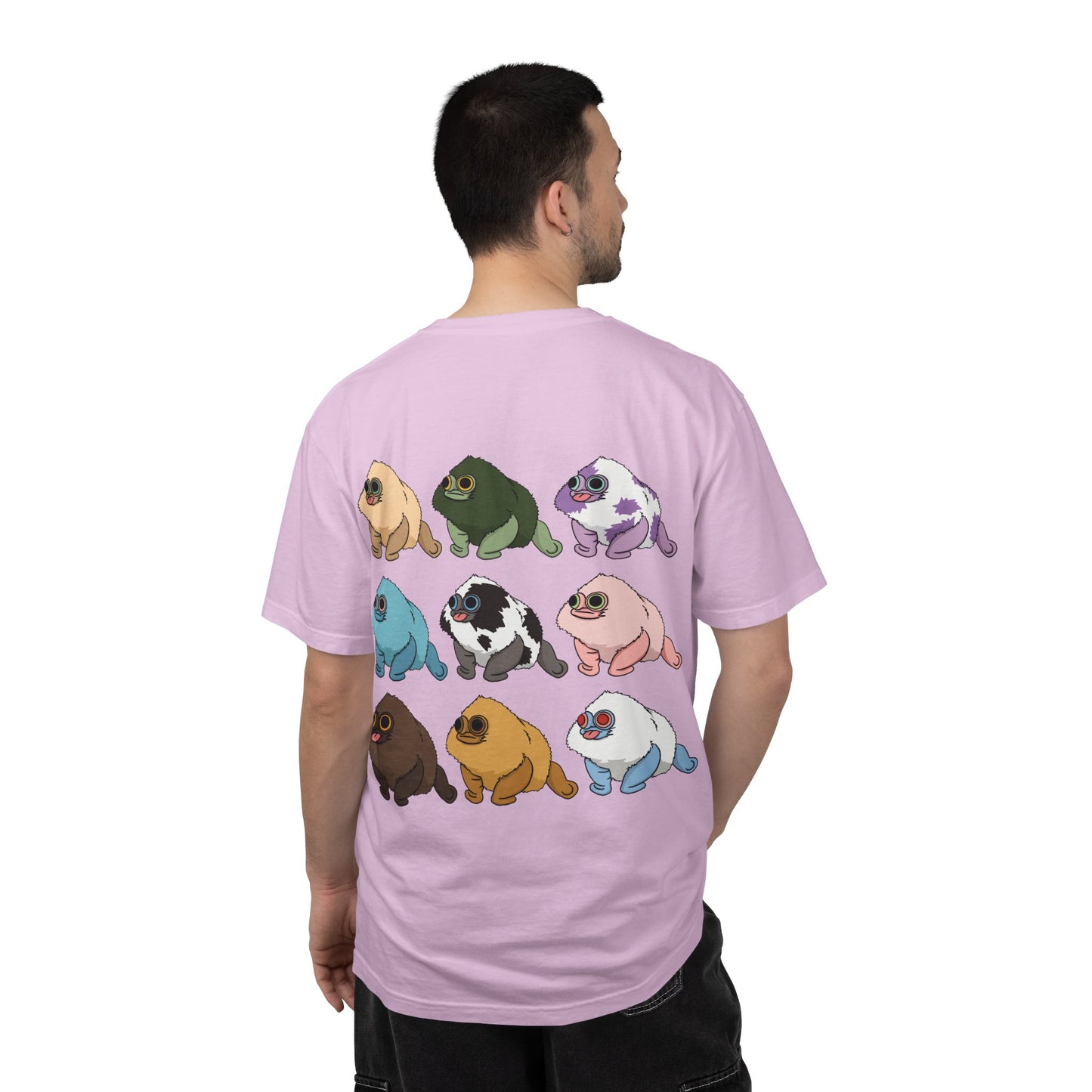 Squirby Colors and Planet Sploor- two sided T-Shirt - Heavy Weight Cotton