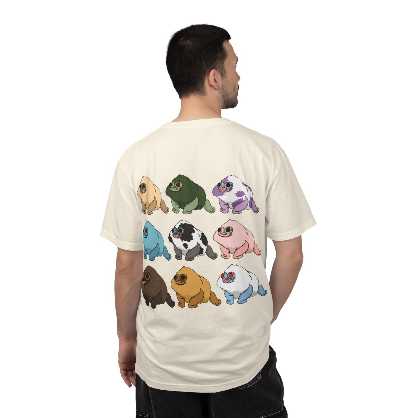 Squirby Colors and Planet Sploor- two sided T-Shirt - Heavy Weight Cotton
