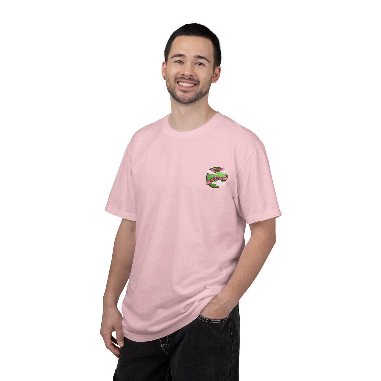 Squirby Colors and Planet Sploor- two sided T-Shirt - Heavy Weight Cotton