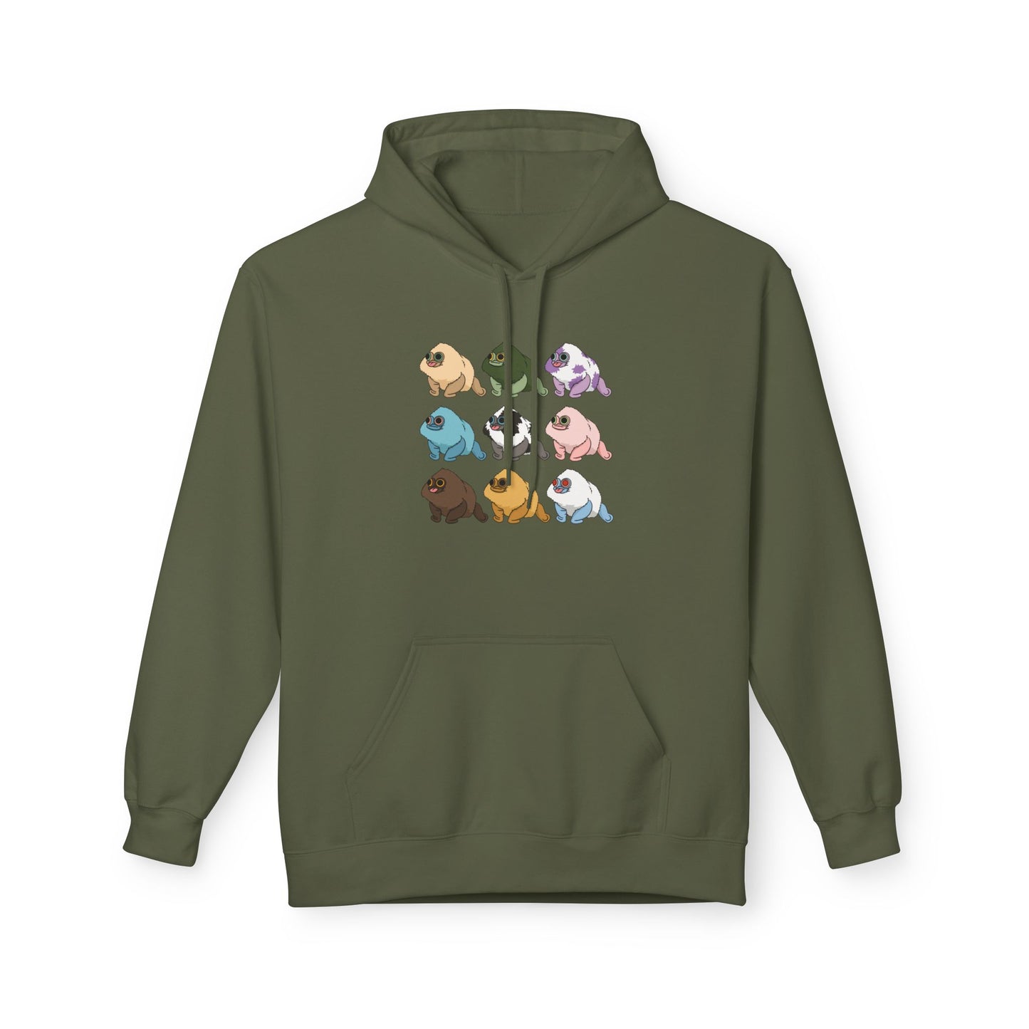 Cozy Fleece Hoodie Squirby Colors