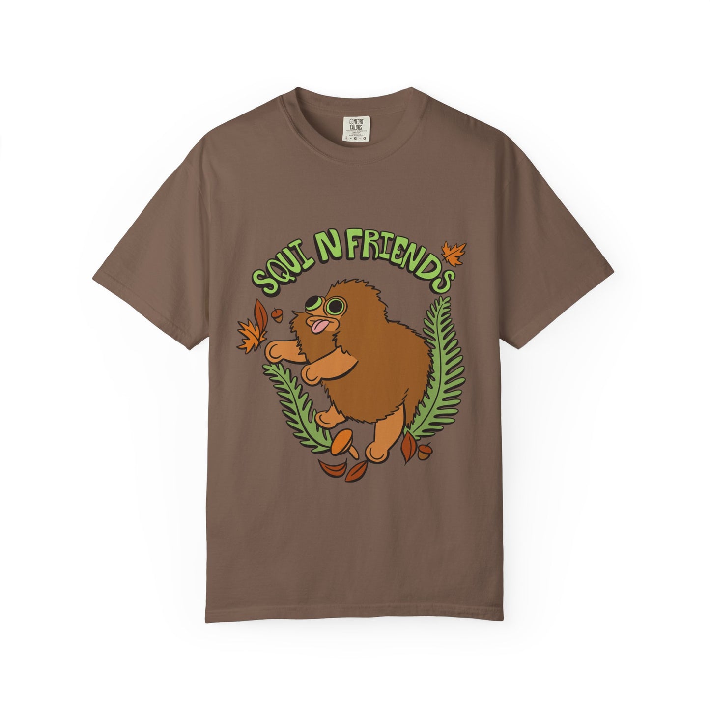 Squi N Friends T-Shirt- Front Design - Heavy Weight Cotton