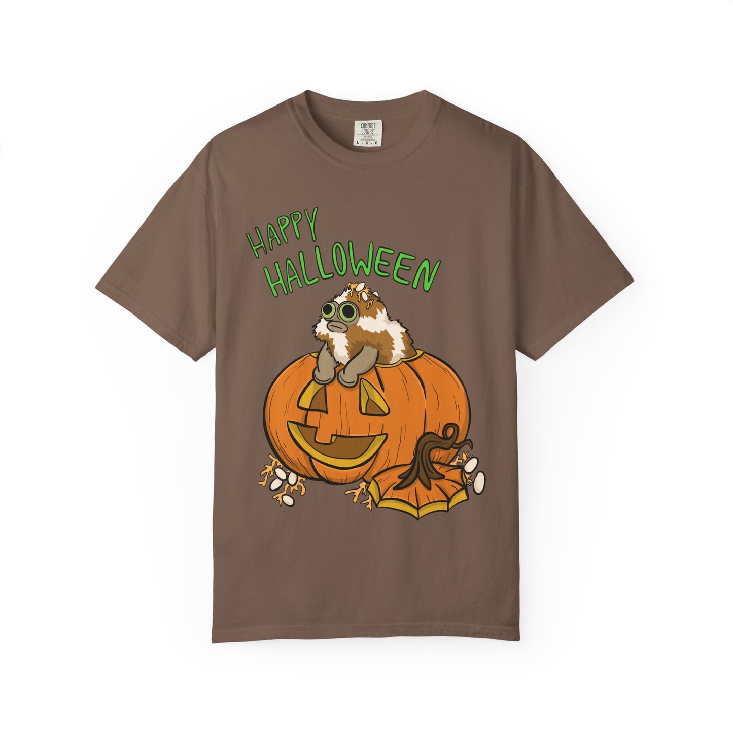 Front only Happy Halloween T-Shirt - Heavy Weight Cotton