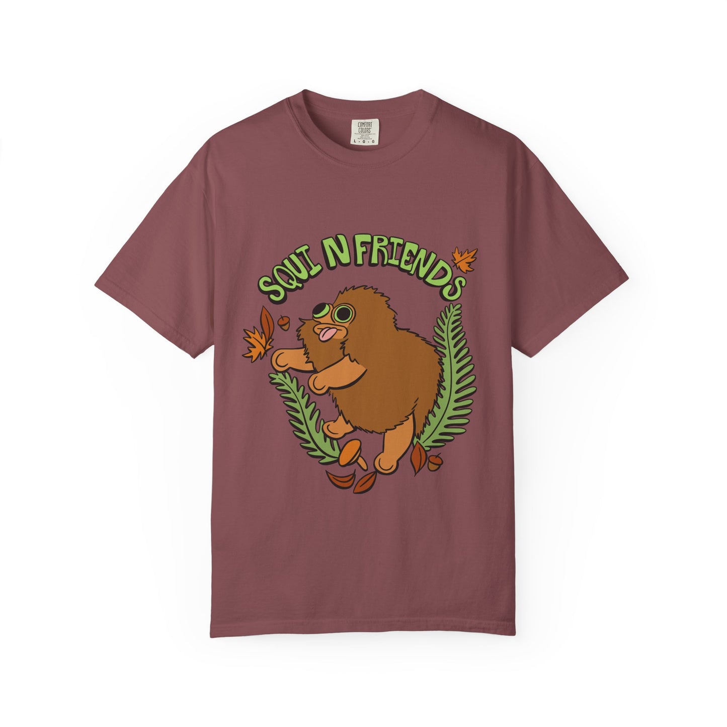 Squi N Friends T-Shirt- Front Design - Heavy Weight Cotton