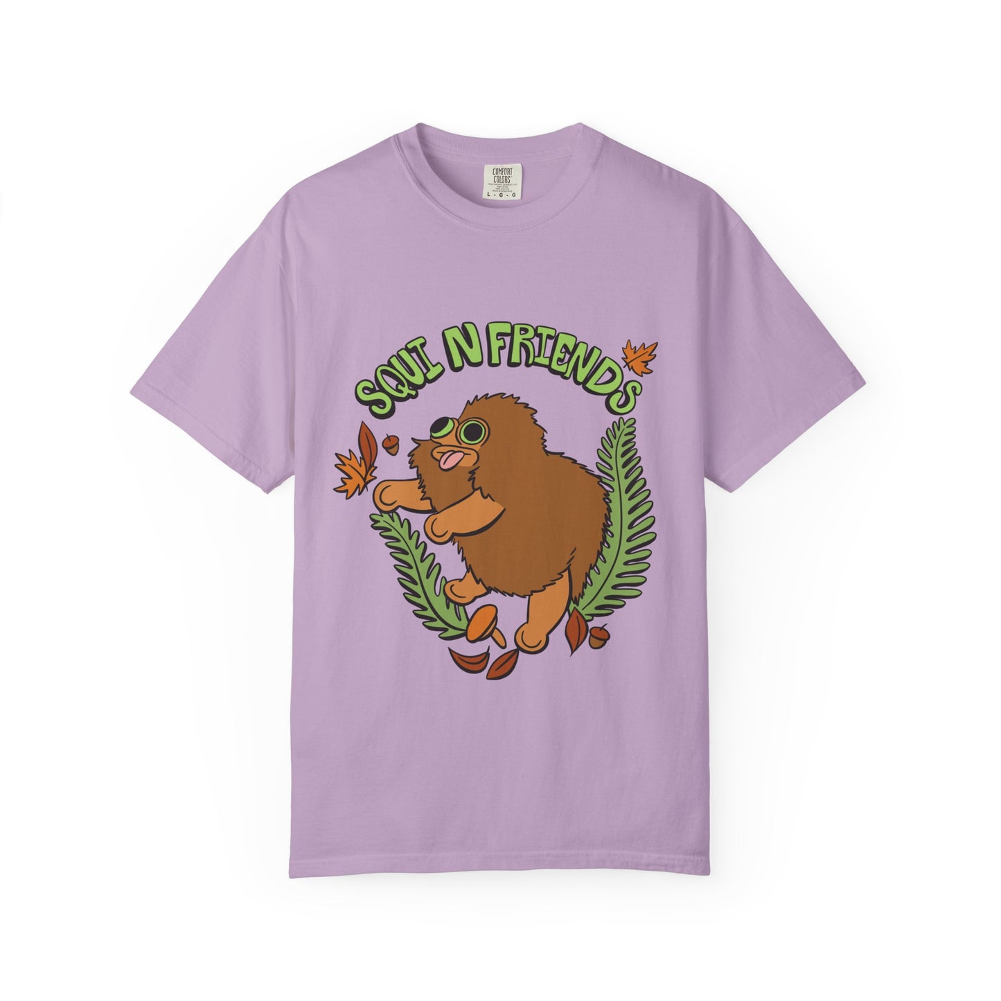 Squi N Friends T-Shirt- Front Design - Heavy Weight Cotton