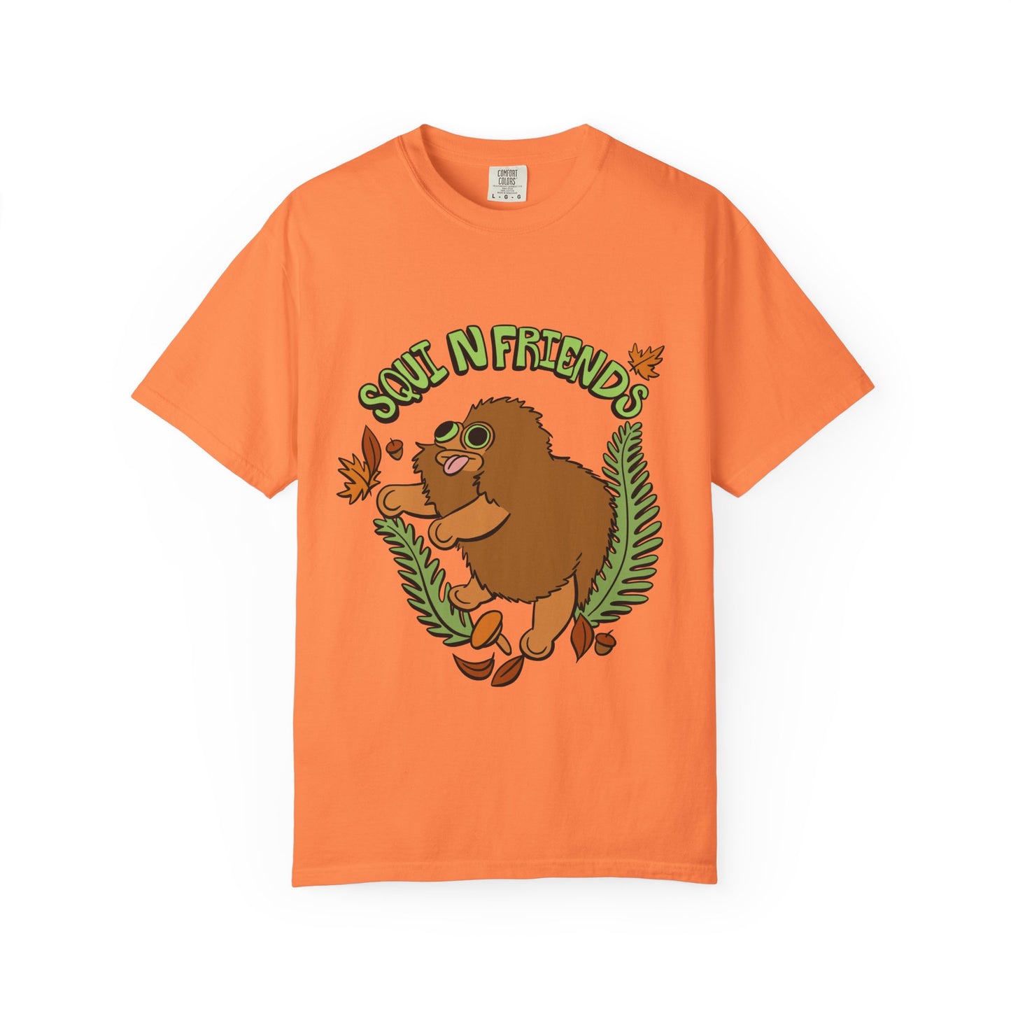 Squi N Friends T-Shirt- Front Design - Heavy Weight Cotton