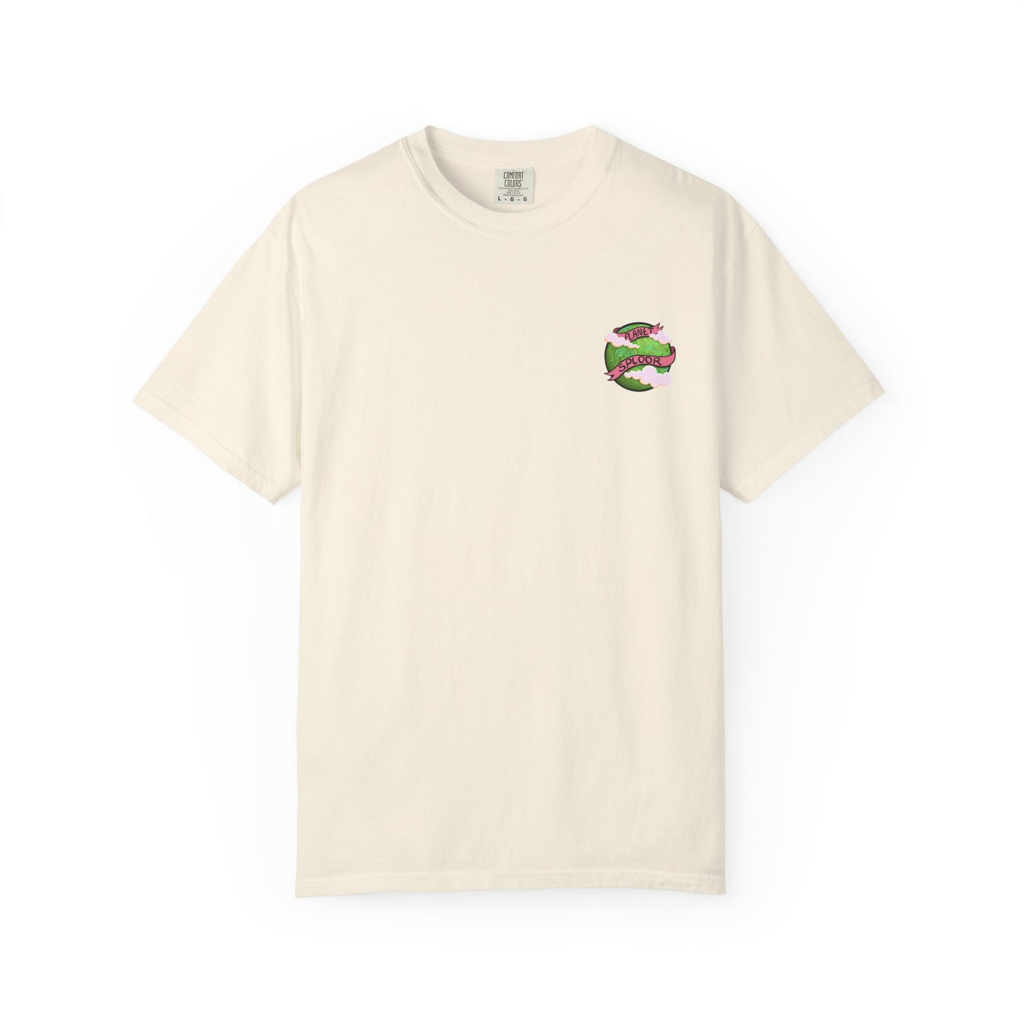 Squirby Colors and Planet Sploor- two sided T-Shirt - Heavy Weight Cotton
