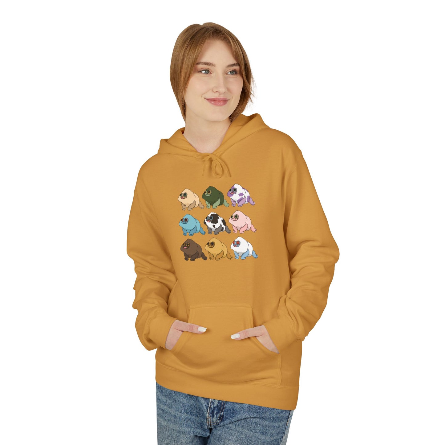Cozy Fleece Hoodie Squirby Colors