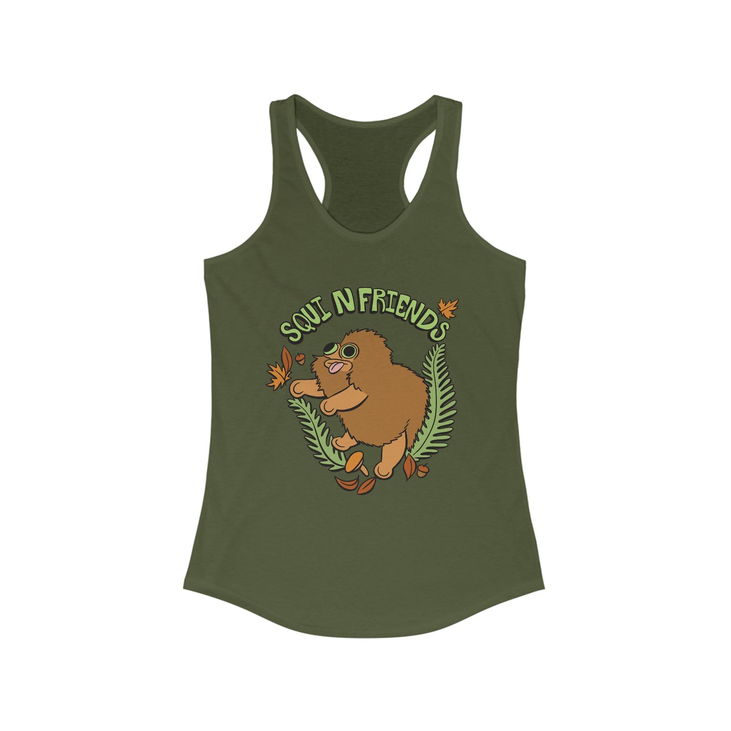 Squi N Friends Squirby Women's Racerback Tank