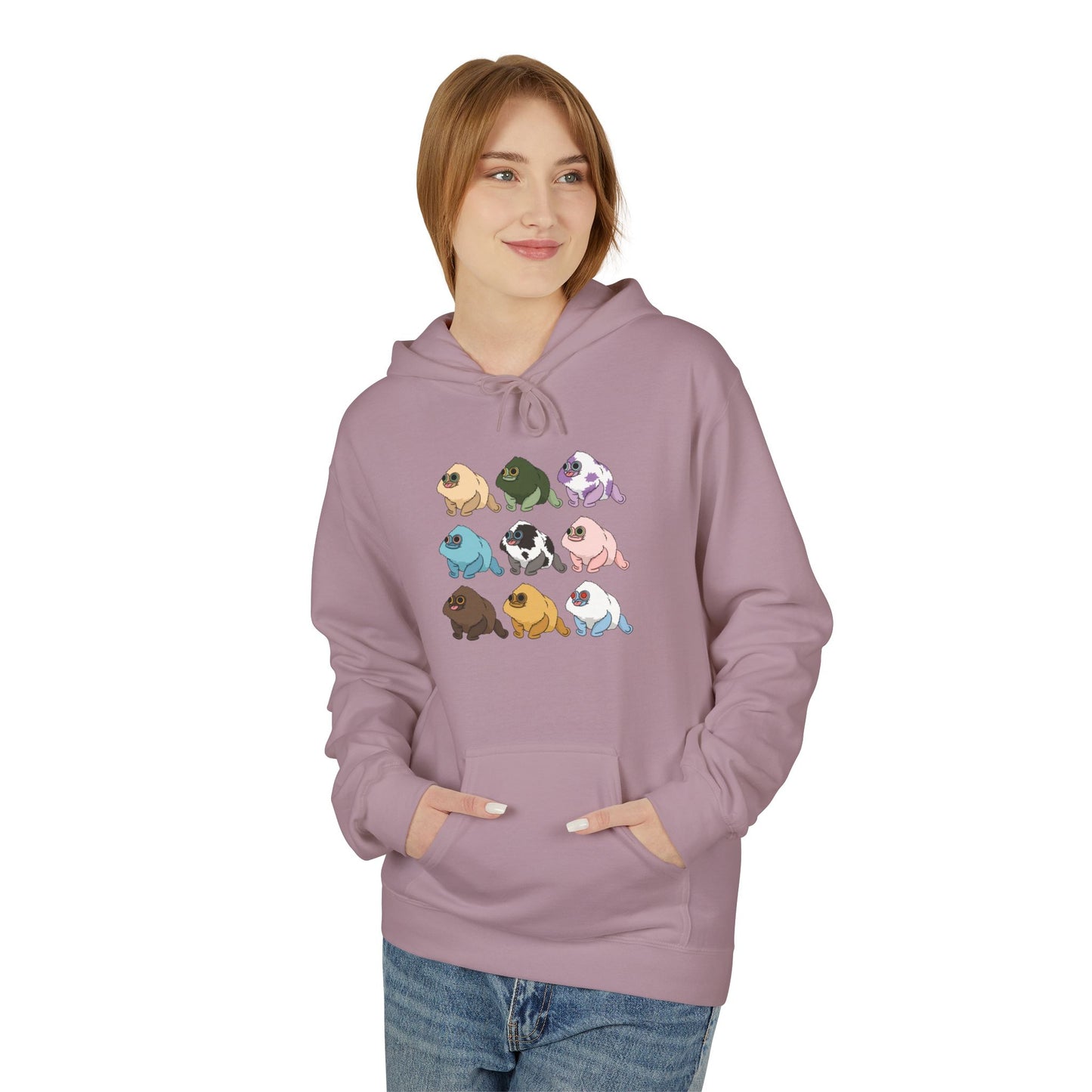 Cozy Fleece Hoodie Squirby Colors