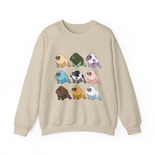Squirby Colors -Adult Crewneck Sweatshirt