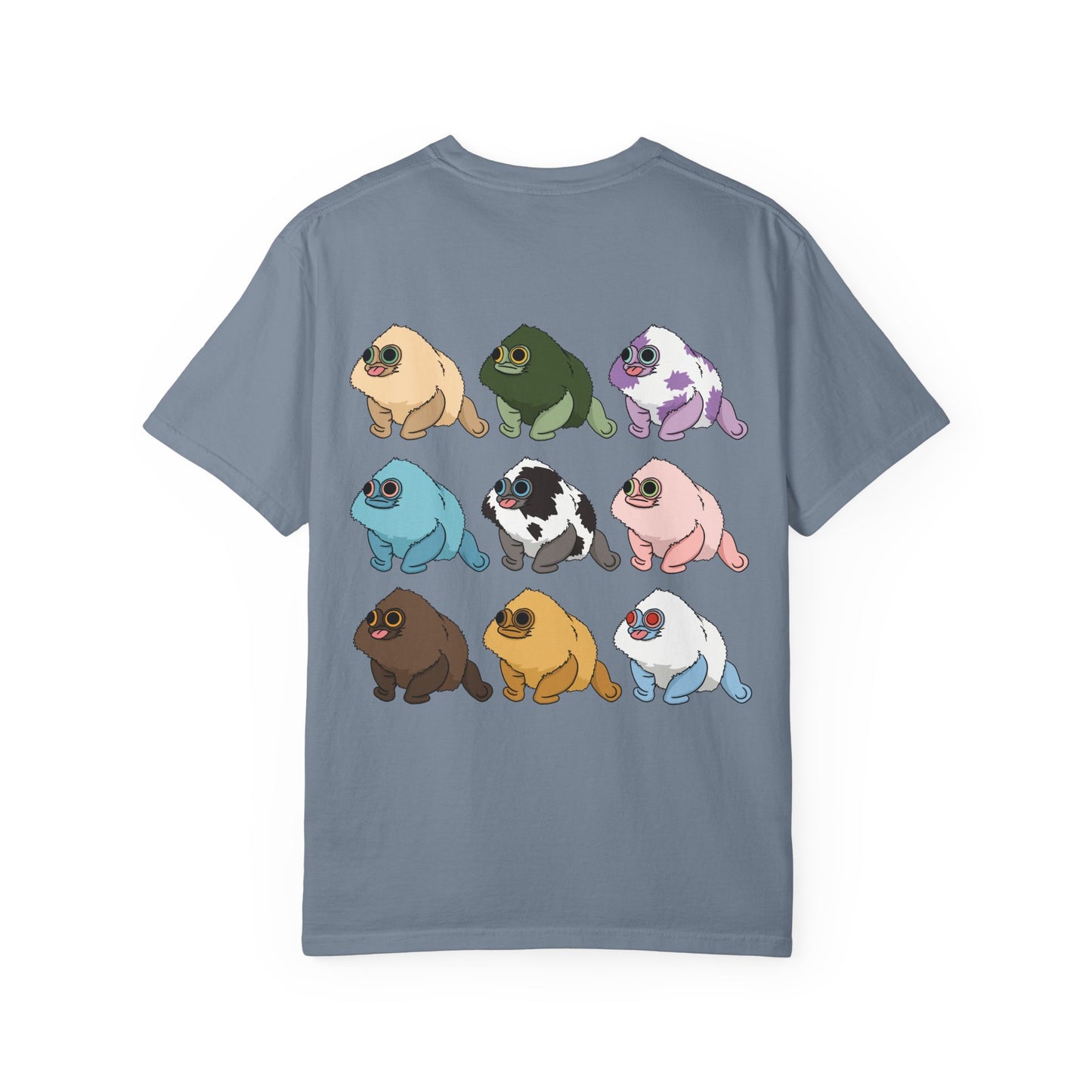 Squirby Colors and Planet Sploor- two sided T-Shirt - Heavy Weight Cotton