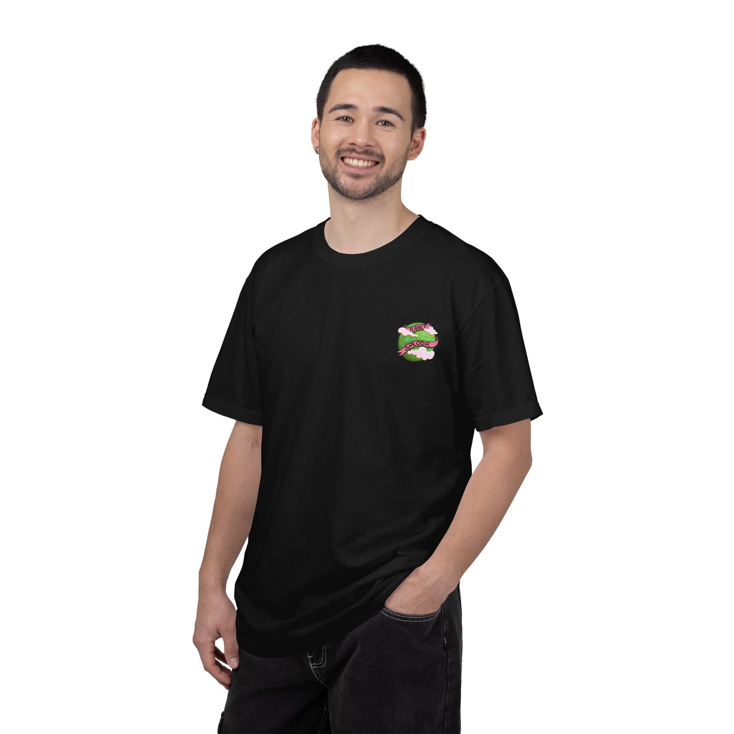 Squirby Colors and Planet Sploor- two sided T-Shirt - Heavy Weight Cotton