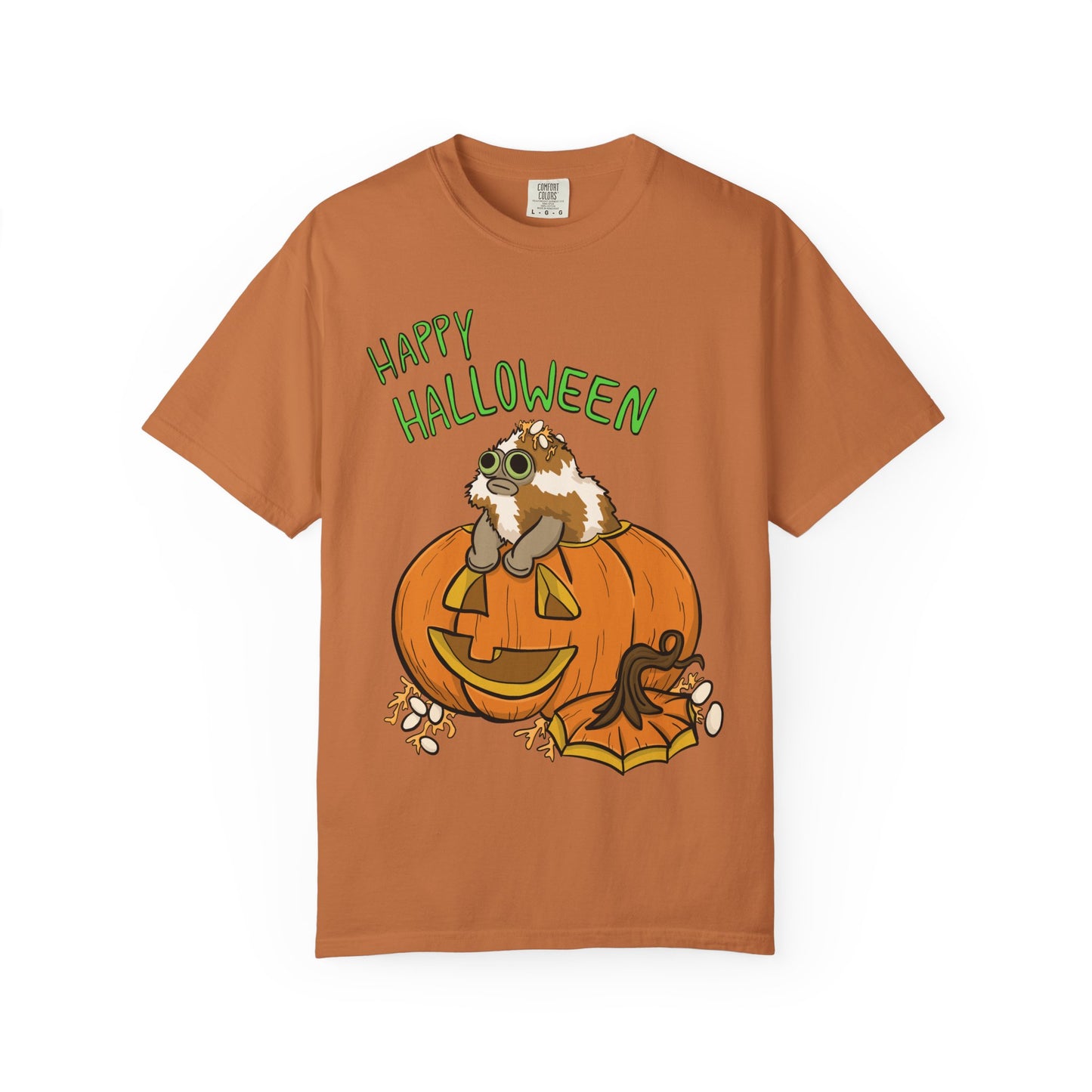 Front only Happy Halloween T-Shirt - Heavy Weight Cotton