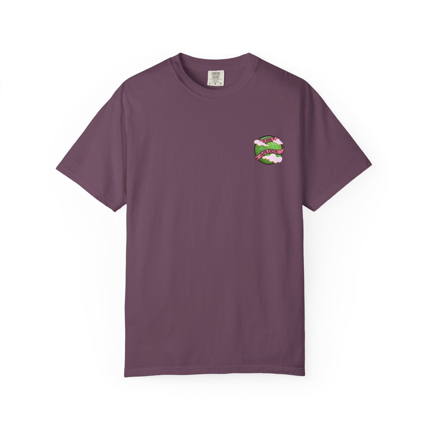 Squirby Colors and Planet Sploor- two sided T-Shirt - Heavy Weight Cotton