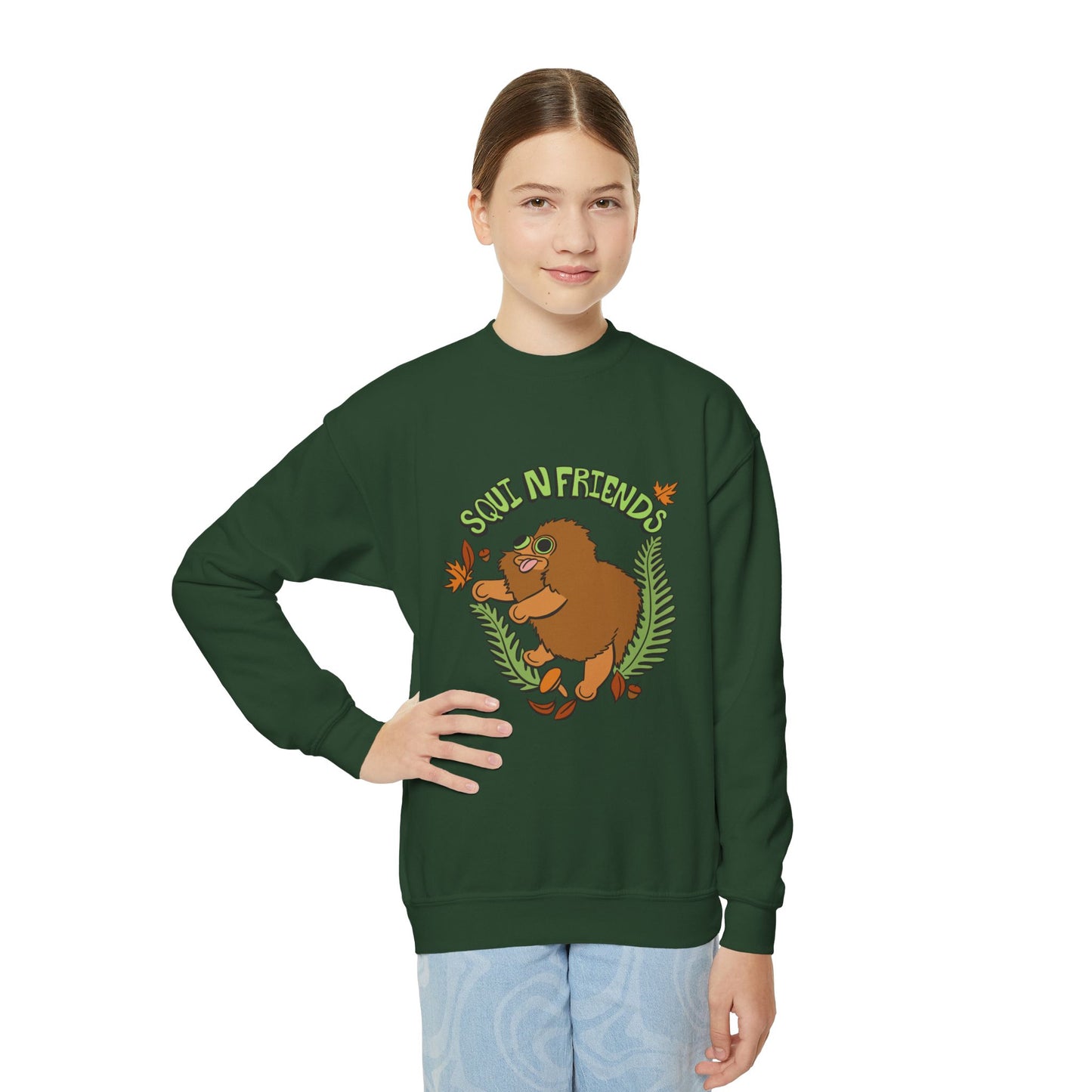 Squirby-Youth Crewneck Sweatshirt