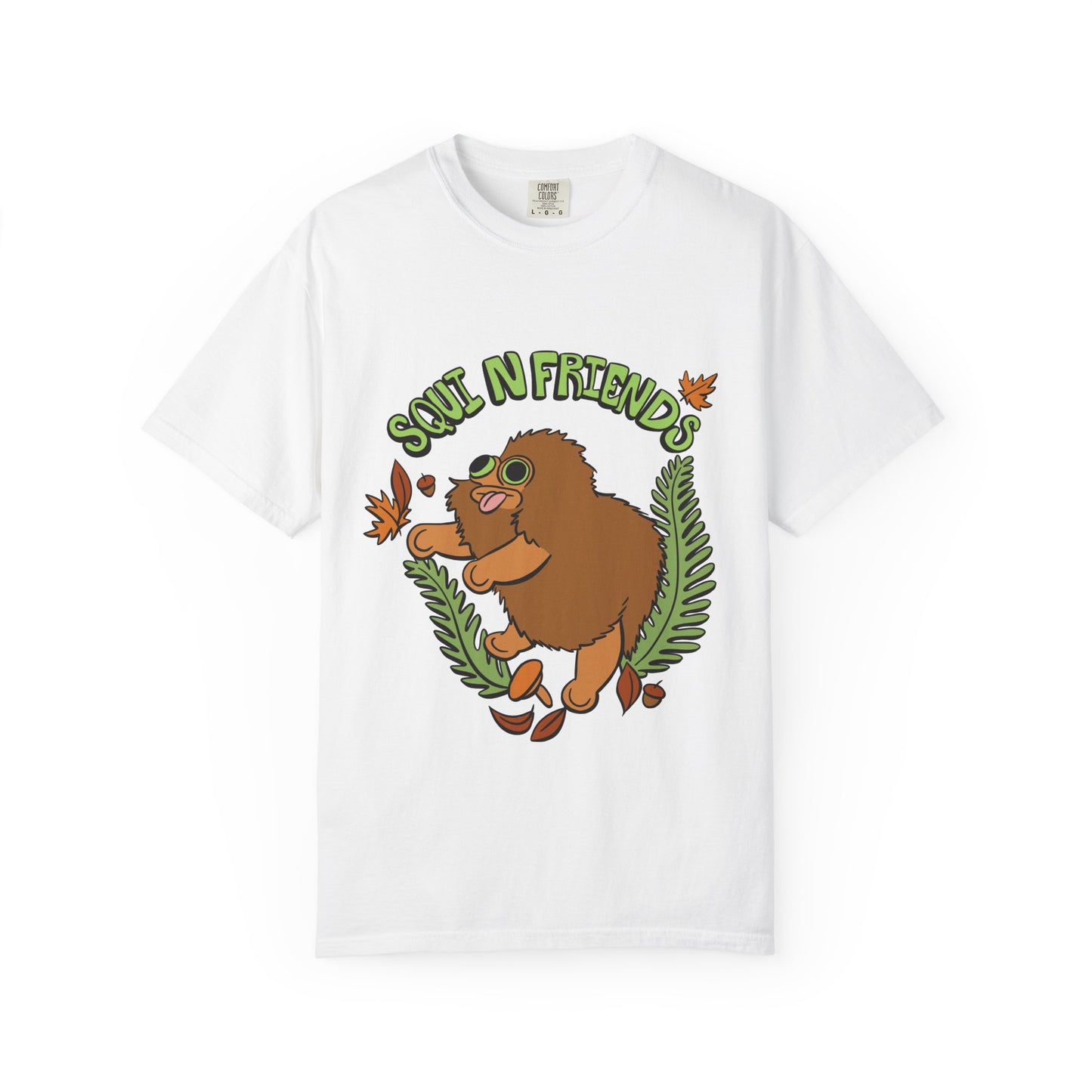 Squi N Friends T-Shirt- Front Design - Heavy Weight Cotton
