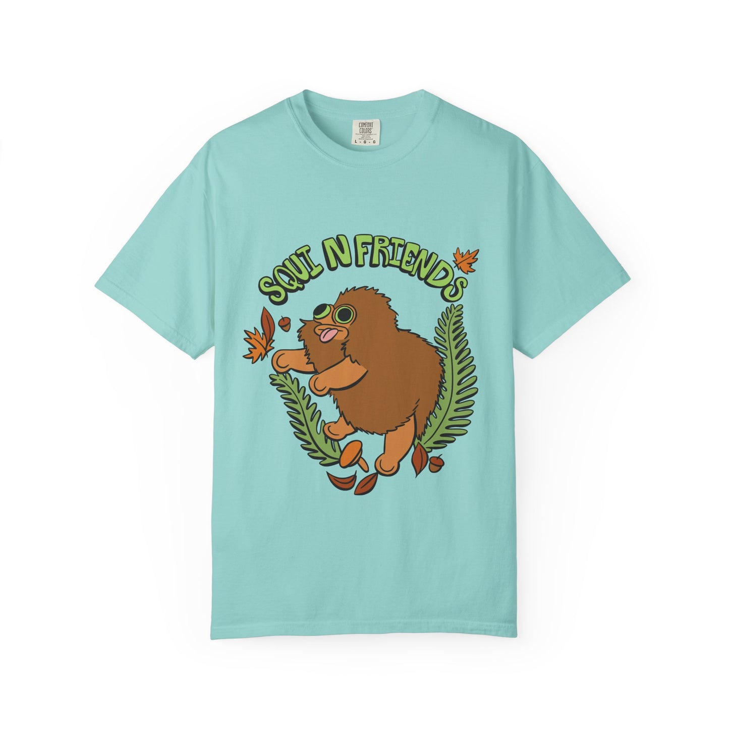 Squi N Friends T-Shirt- Front Design - Heavy Weight Cotton