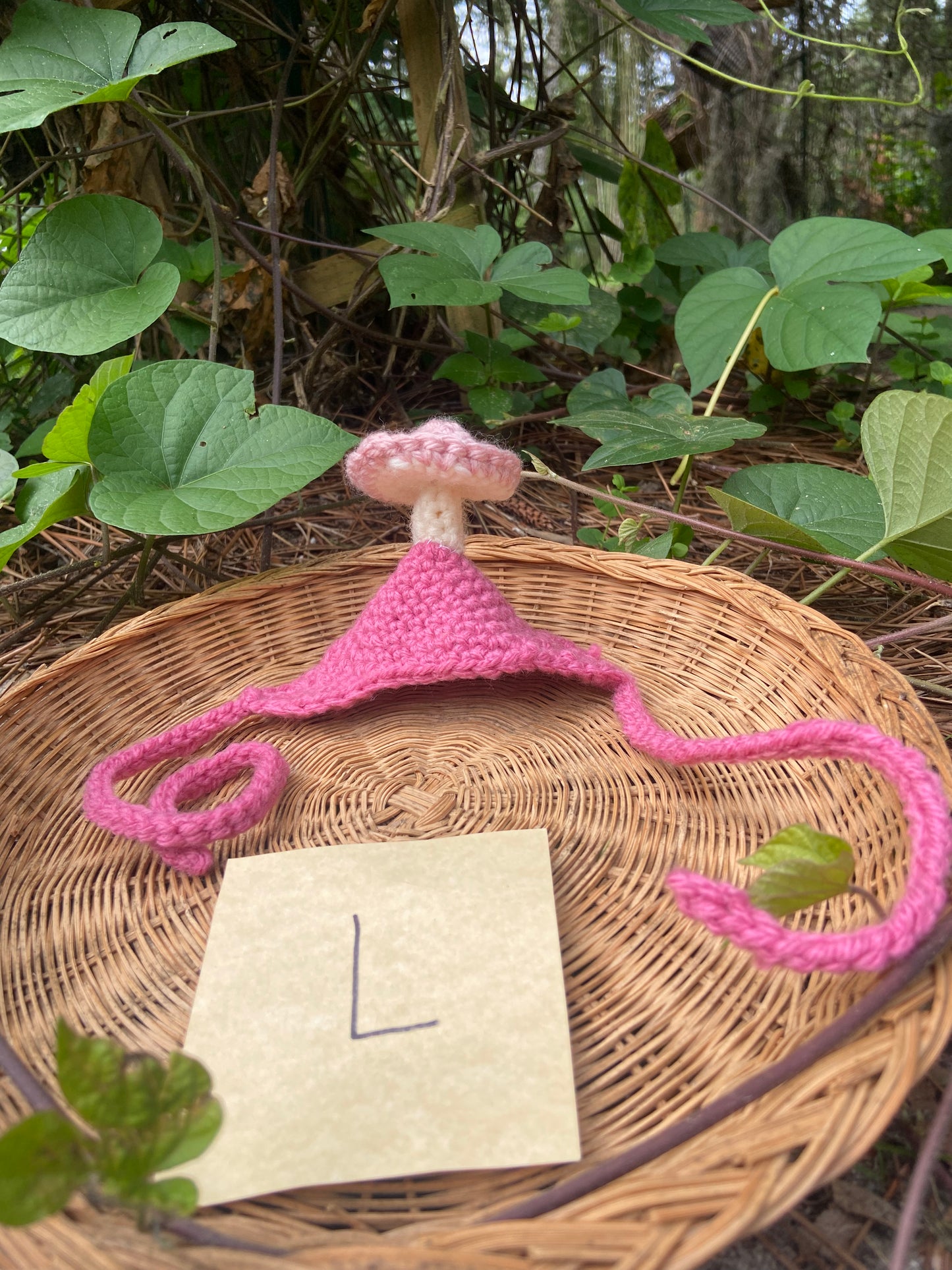 Hot Pink / Light Pink Mushroom Squirby Hat