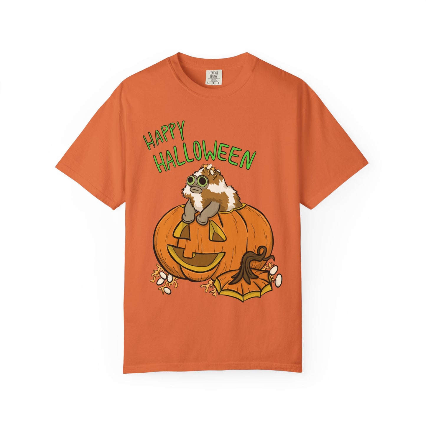 Front only Happy Halloween T-Shirt - Heavy Weight Cotton