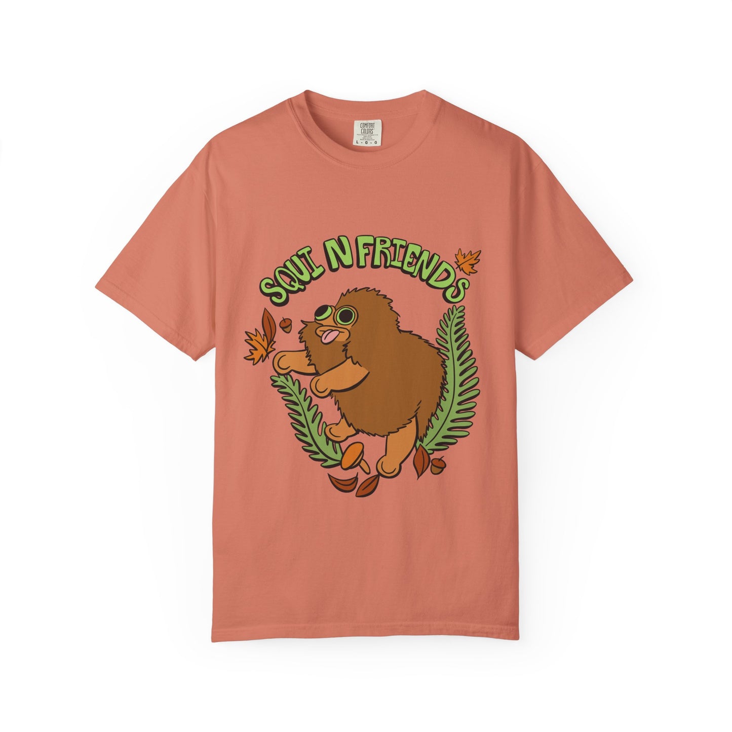 Squi N Friends T-Shirt- Front Design - Heavy Weight Cotton
