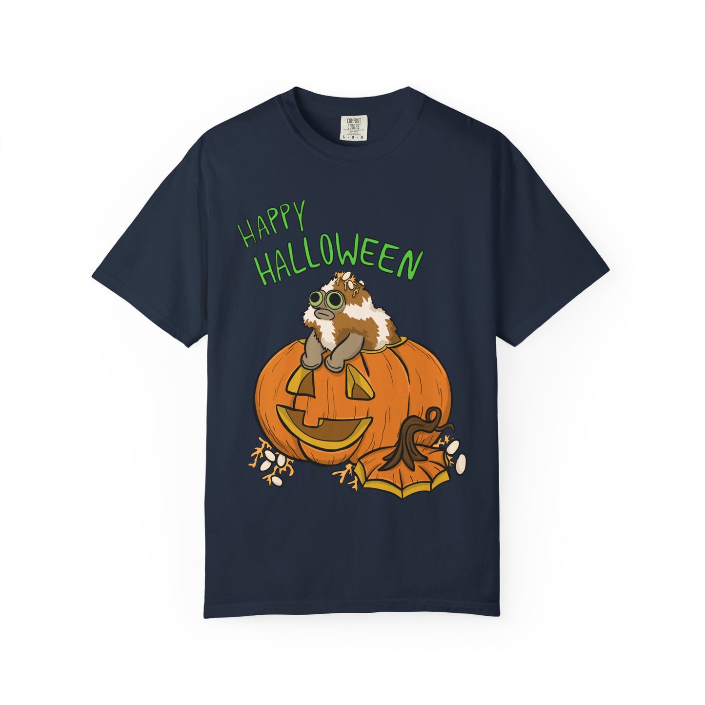 Front only Happy Halloween T-Shirt - Heavy Weight Cotton