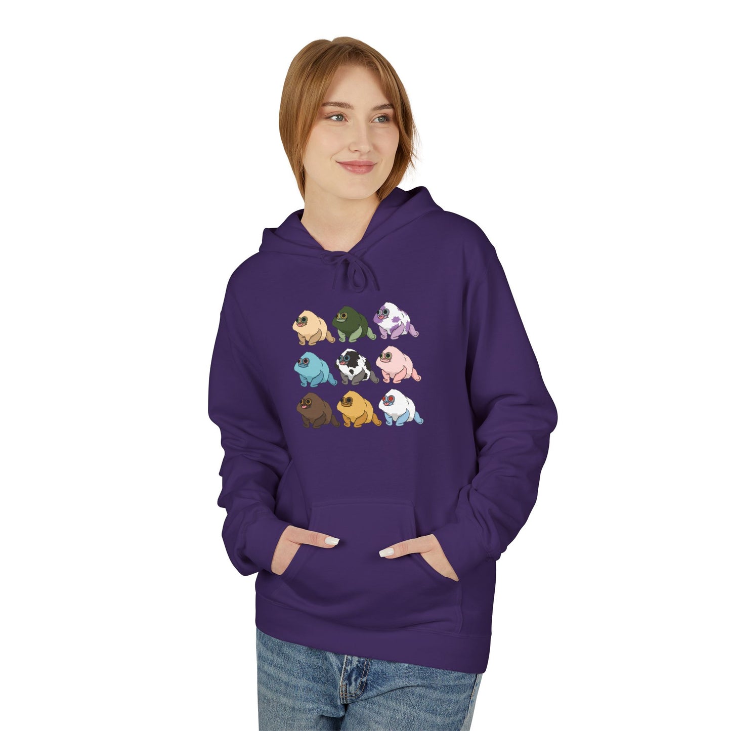 Cozy Fleece Hoodie Squirby Colors