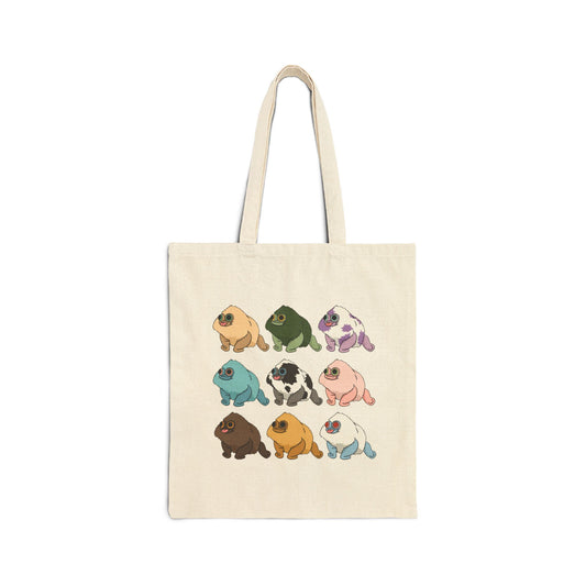 Squirby Colors Cotton Canvas Tote Bag