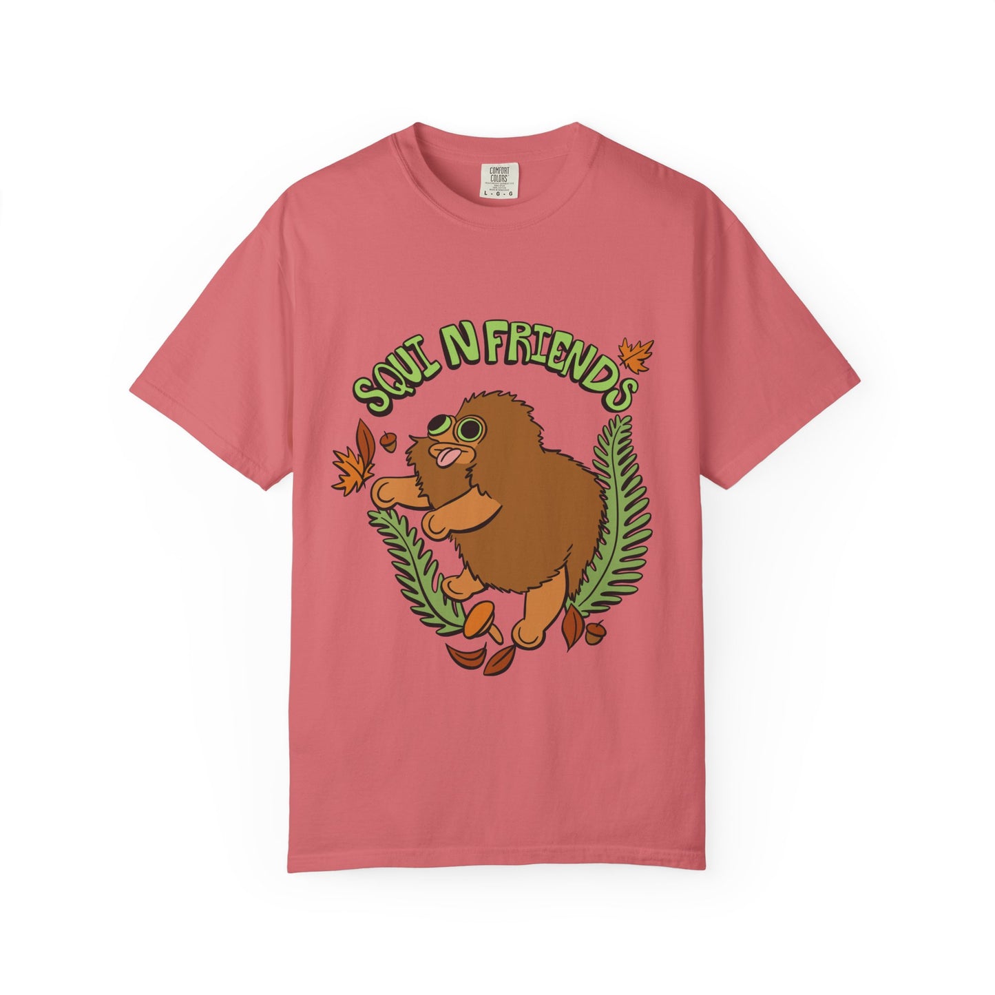 Squi N Friends T-Shirt- Front Design - Heavy Weight Cotton