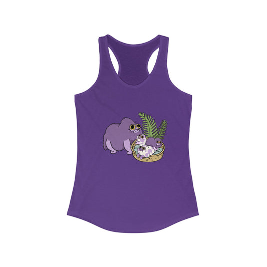 Squirby and Babies Women's Racerback Tank