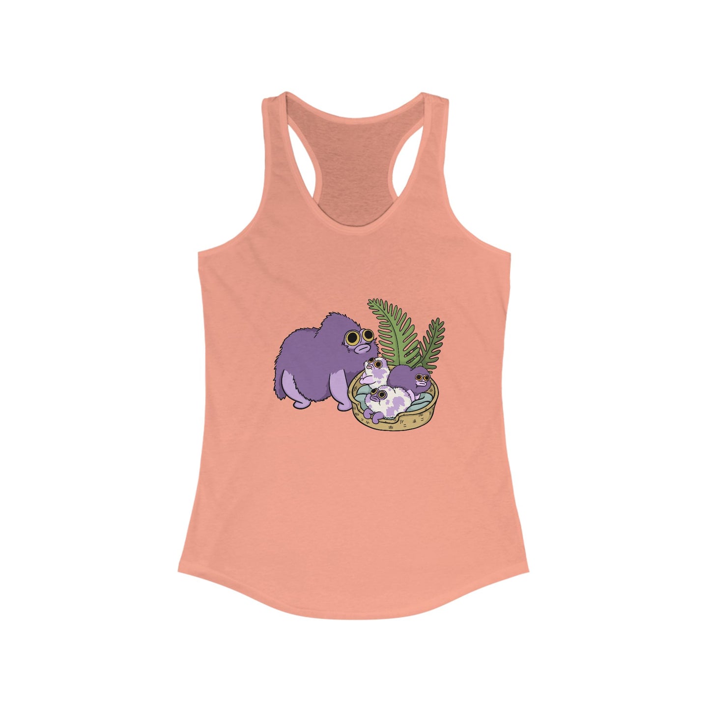 Squirby and Babies Women's Racerback Tank