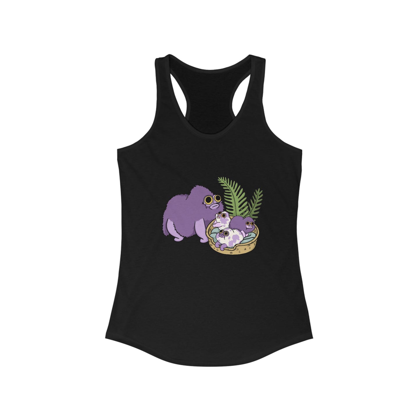 Squirby and Babies Women's Racerback Tank