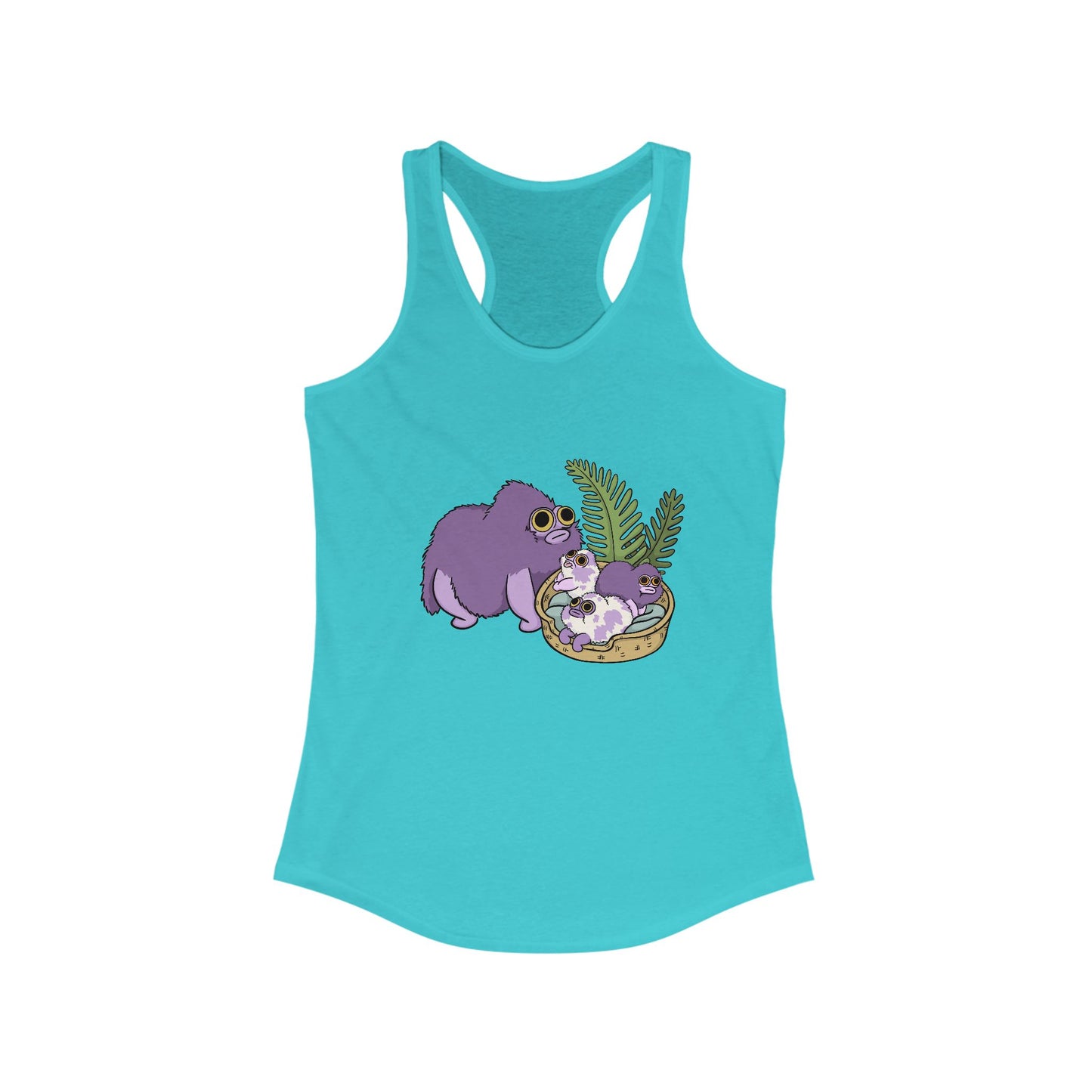 Squirby and Babies Women's Racerback Tank