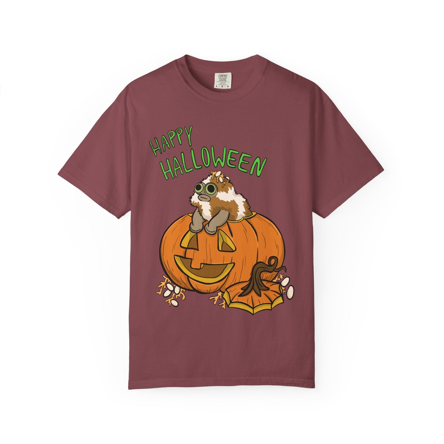 Front only Happy Halloween T-Shirt - Heavy Weight Cotton