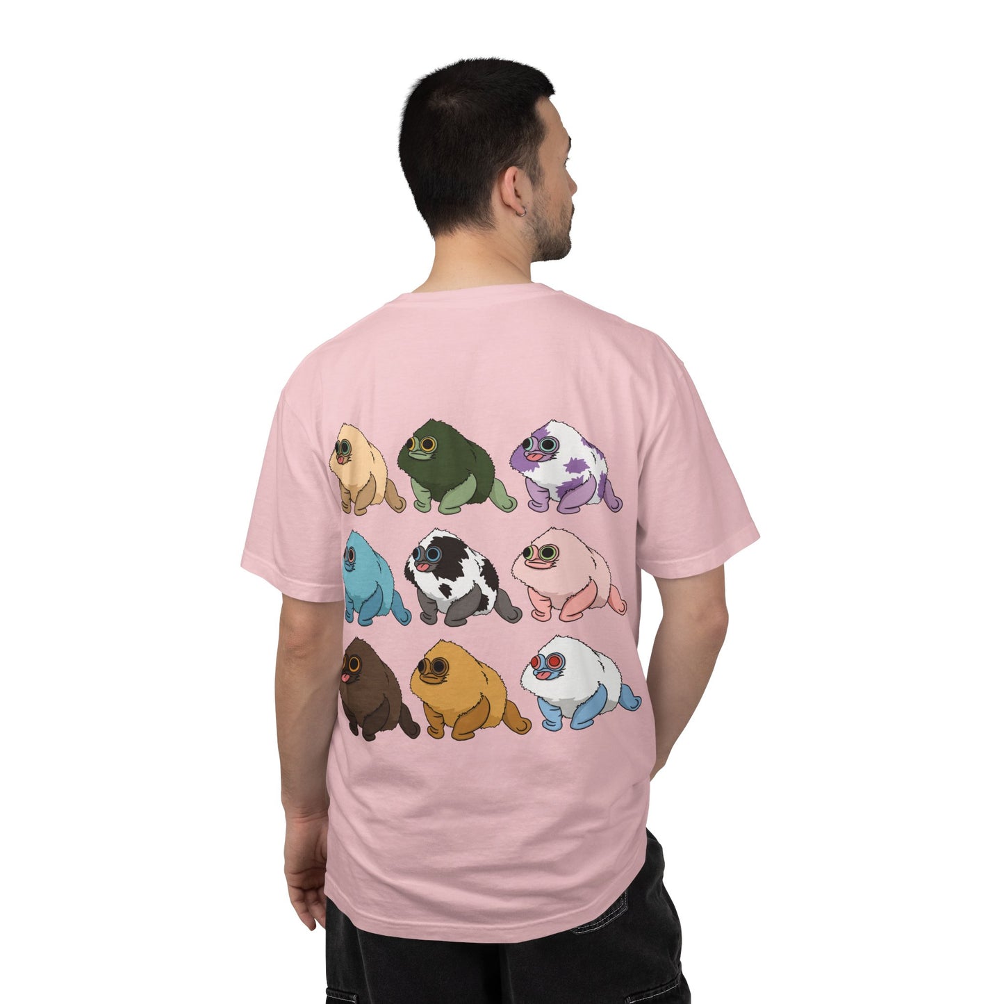 Squirby Colors and Planet Sploor- two sided T-Shirt - Heavy Weight Cotton