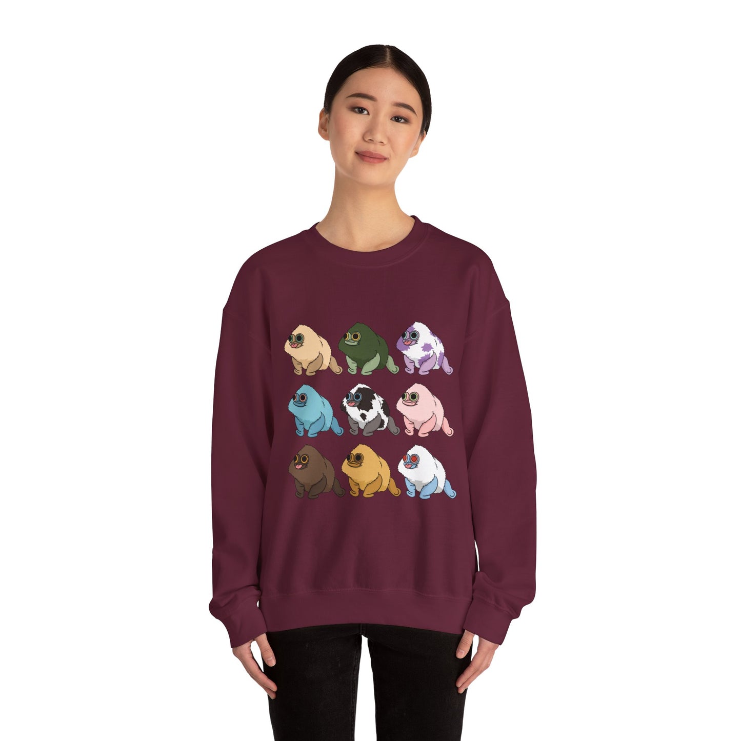 Squirby Colors -Adult Crewneck Sweatshirt