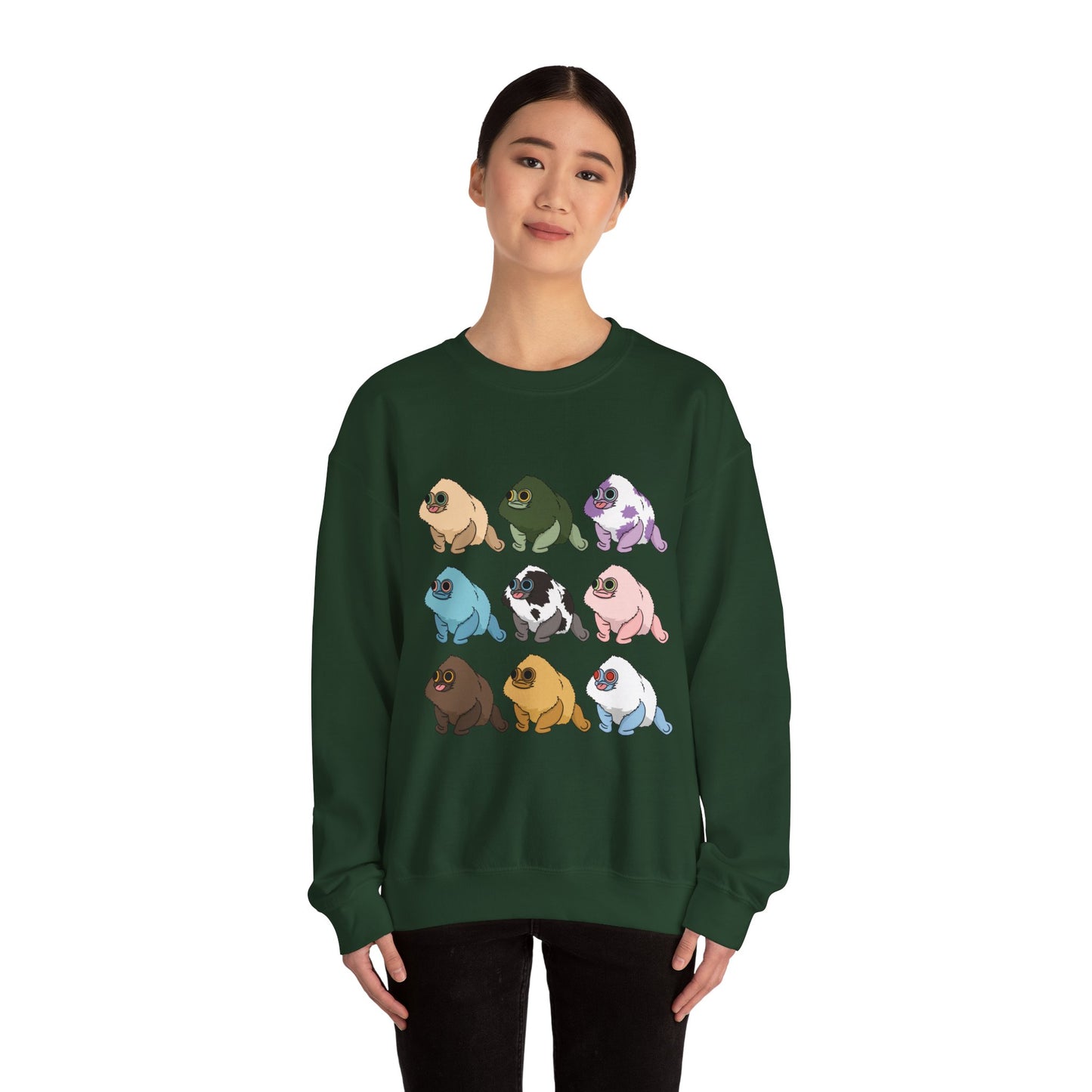 Squirby Colors -Adult Crewneck Sweatshirt