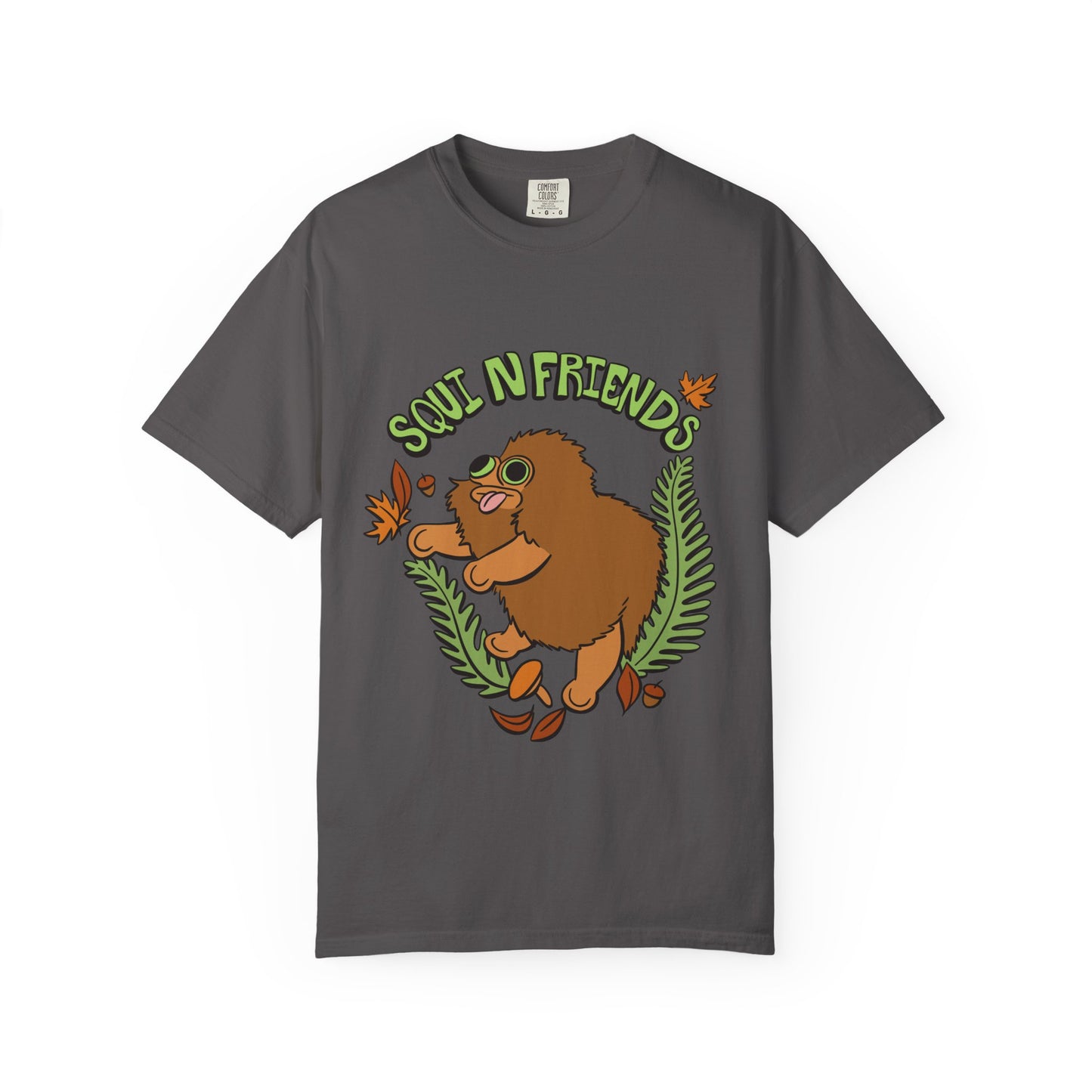Squi N Friends T-Shirt- Front Design - Heavy Weight Cotton