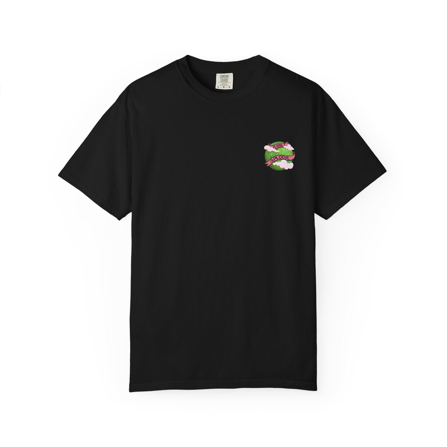 Squirby Colors and Planet Sploor- two sided T-Shirt - Heavy Weight Cotton